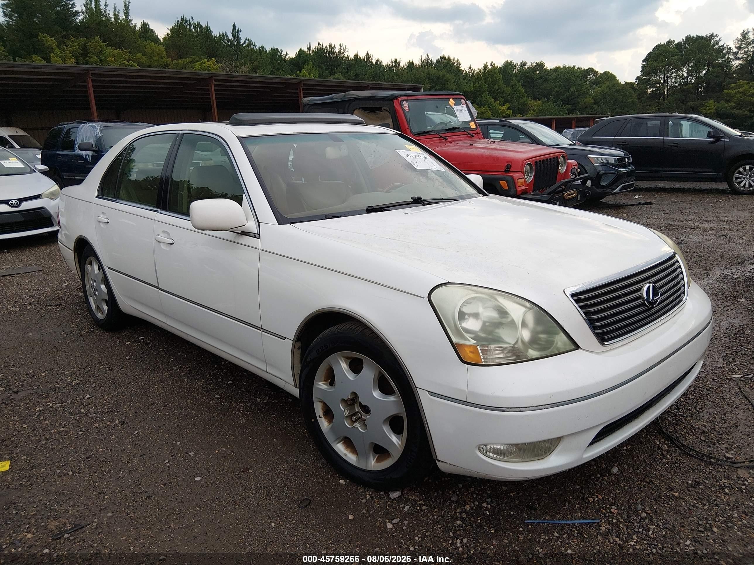 2003 Lexus LS 430, VIN JTHBN30F030110212 — Normal wear