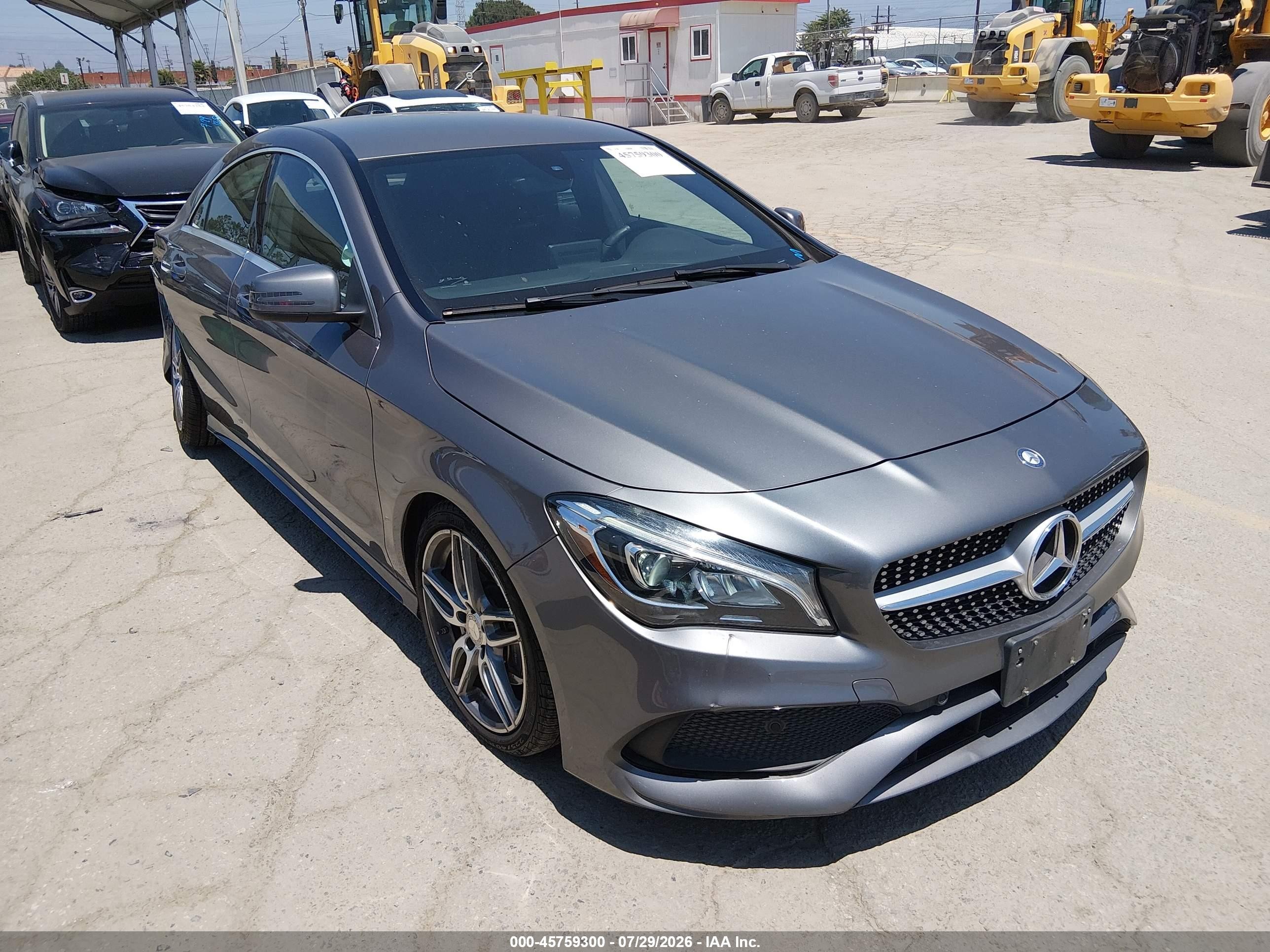 2017 Mercedes-Benz CLA 250, VIN WDDSJ4EB4HN400087 — Rear end