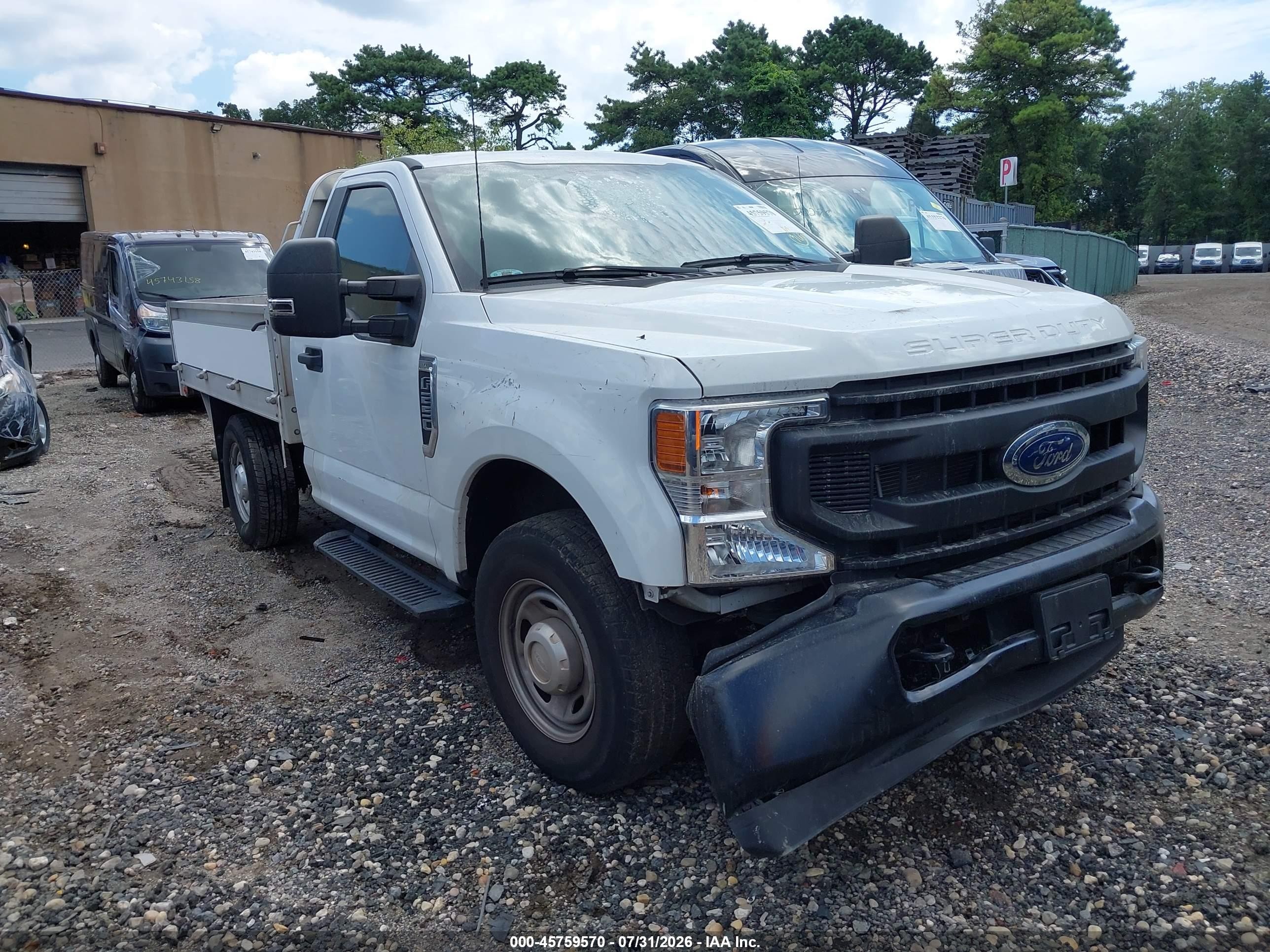 2022 Ford F-250 XL, VIN 1FDBF2A62NED19718 — Interior fire