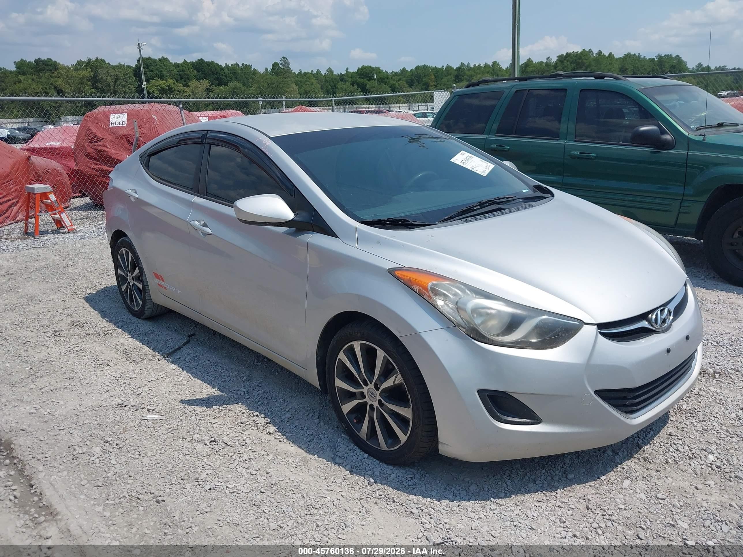 2011 Hyundai Elantra Limited, VIN KMHDH4AE8BU159903 — Rear end
