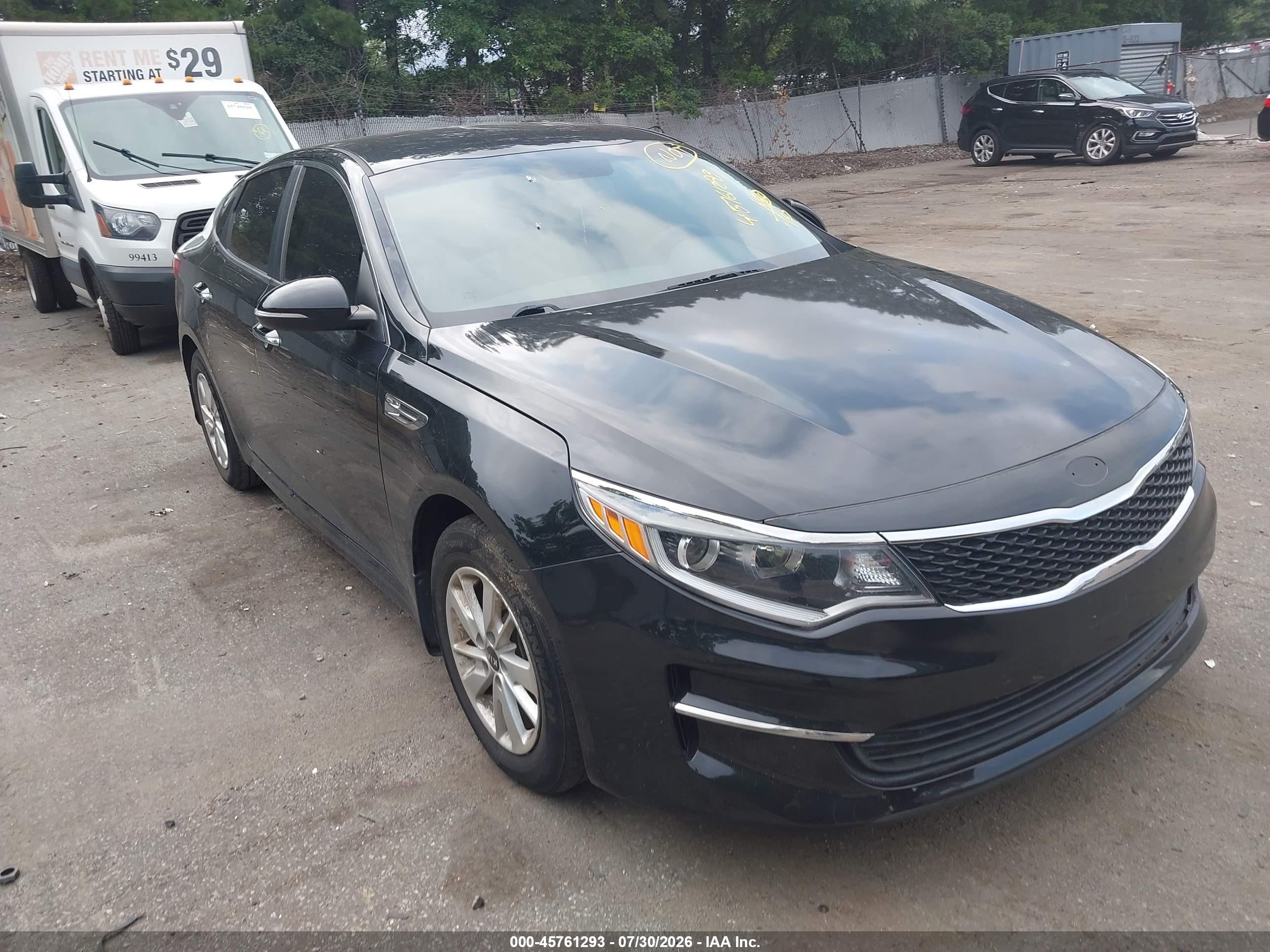 2016 Kia Optima LX, VIN 5XXGT4L38GG048745 — Крыша