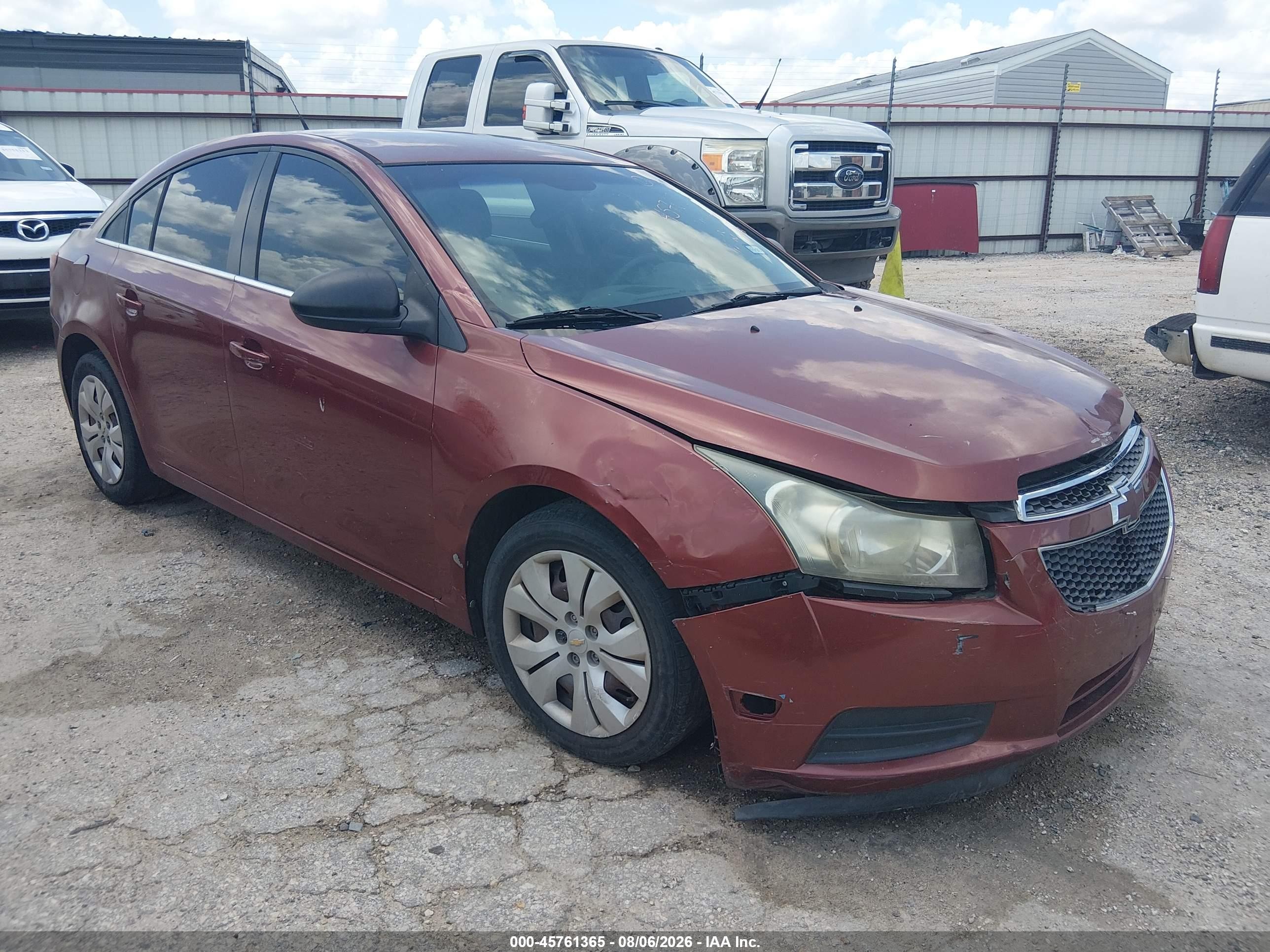 2012 Chevrolet Cruze LS, VIN 1G1PC5SH4C7207226 — Normal wear