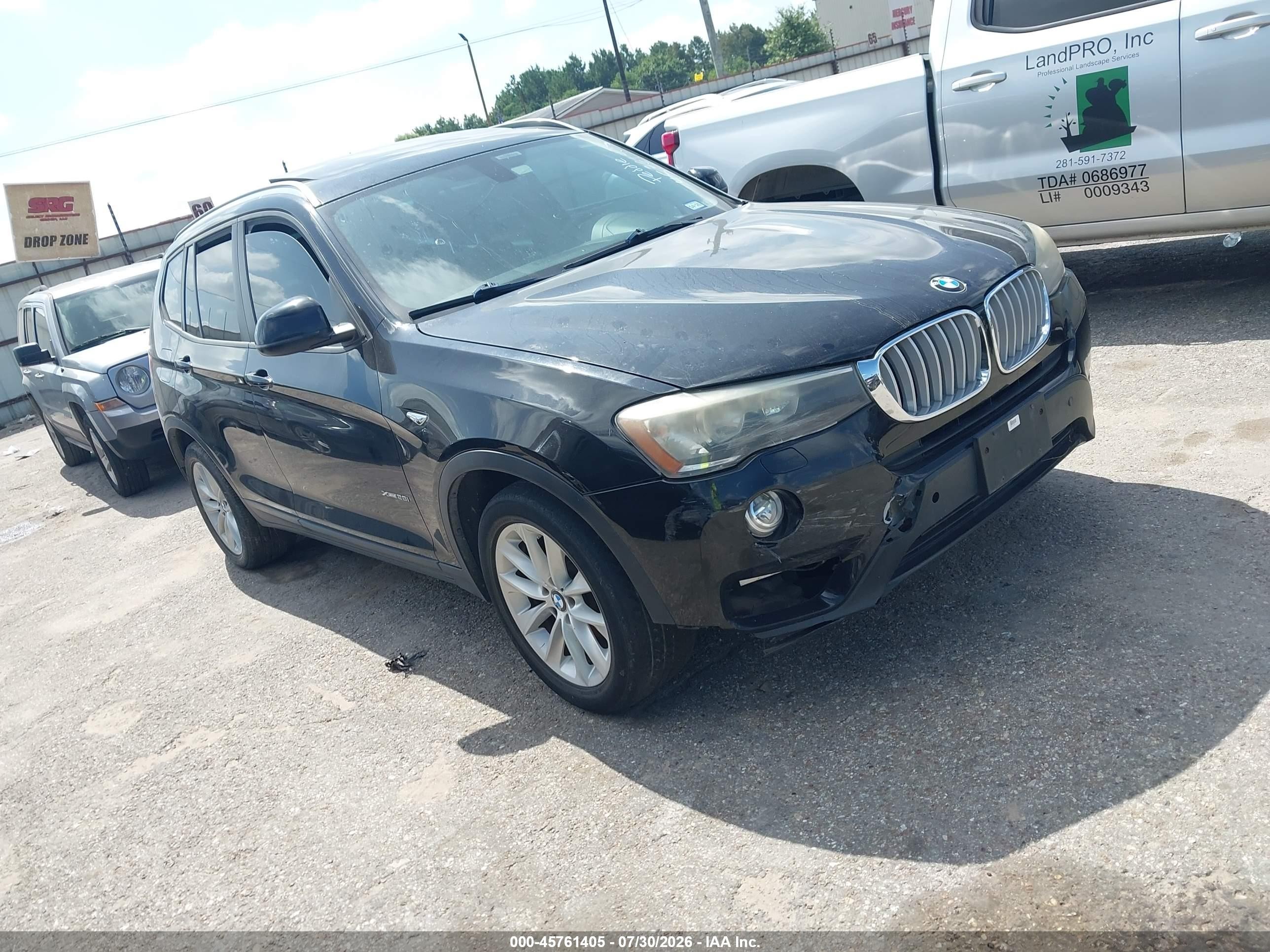 2017 BMW X3 xDrive28i, VIN 5UXWX9C5XH0T04741 — Normal wear