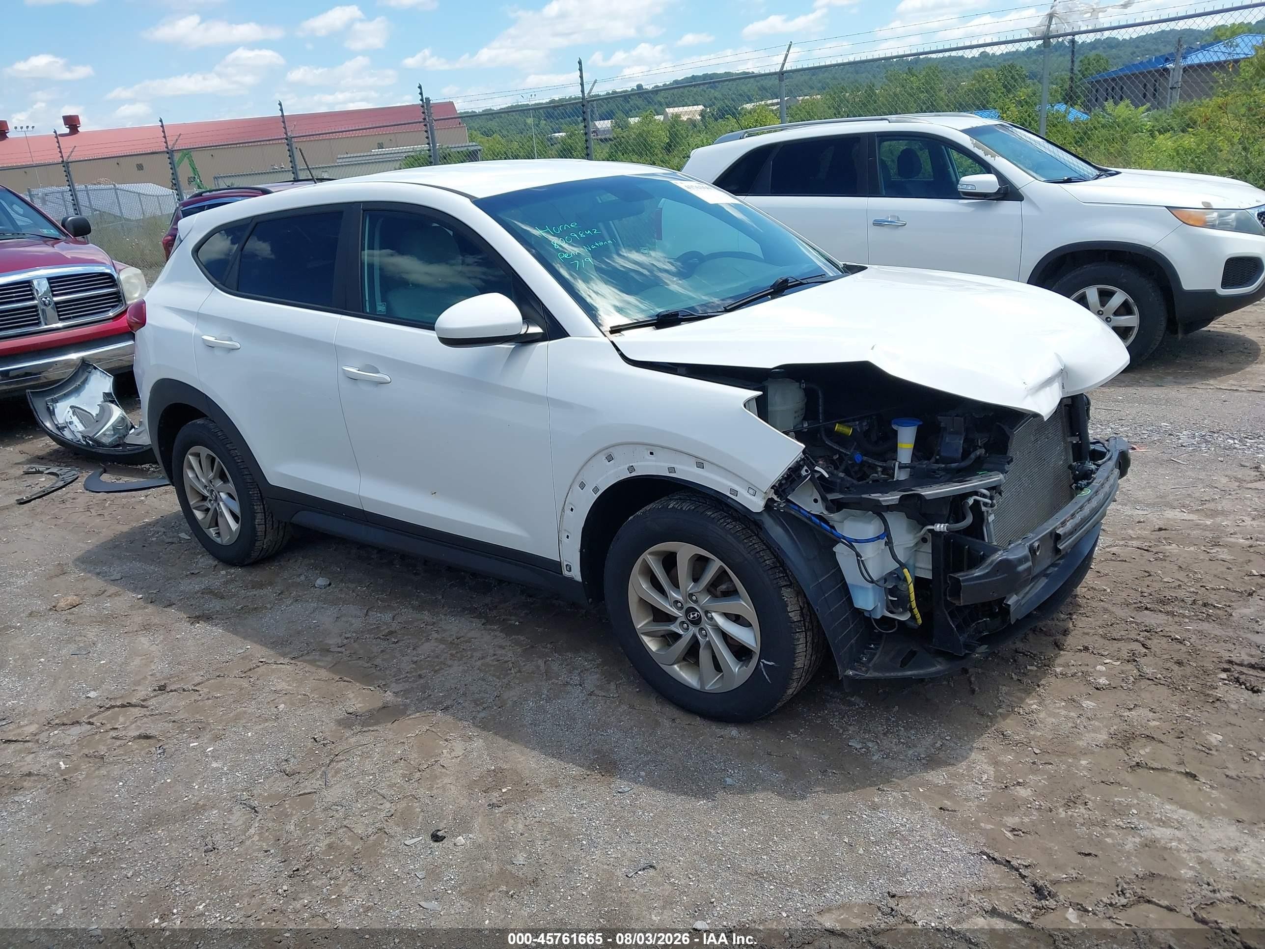 2017 Hyundai Tucson SE, VIN KM8J23A42HU565822 — Front end