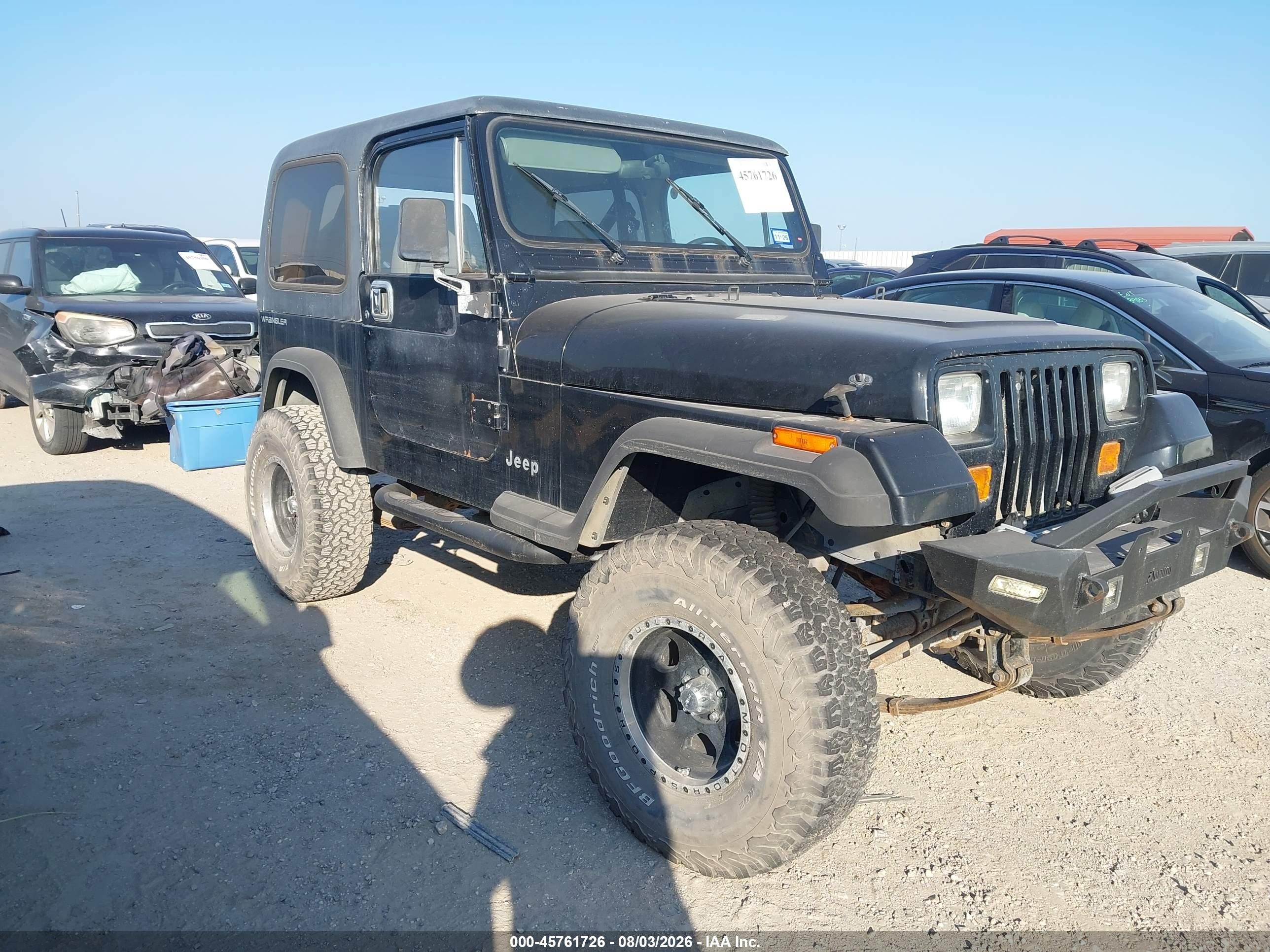 1991 Jeep Wrangler S, VIN 2J4FY19P9MJ153683 — Вода / потоп