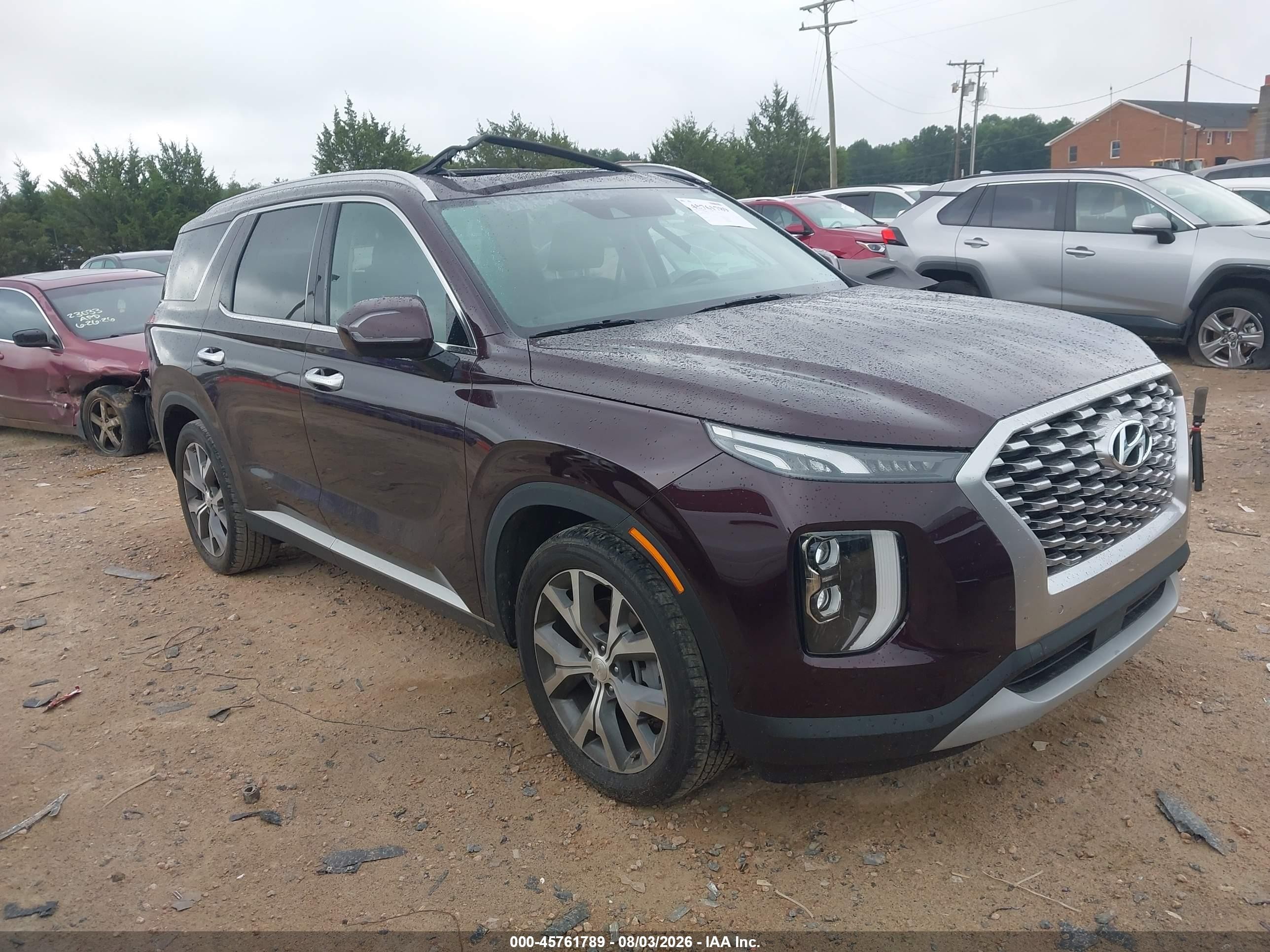 2022 Hyundai Palisade SEL, VIN KM8R44HE0NU417813 — Roof