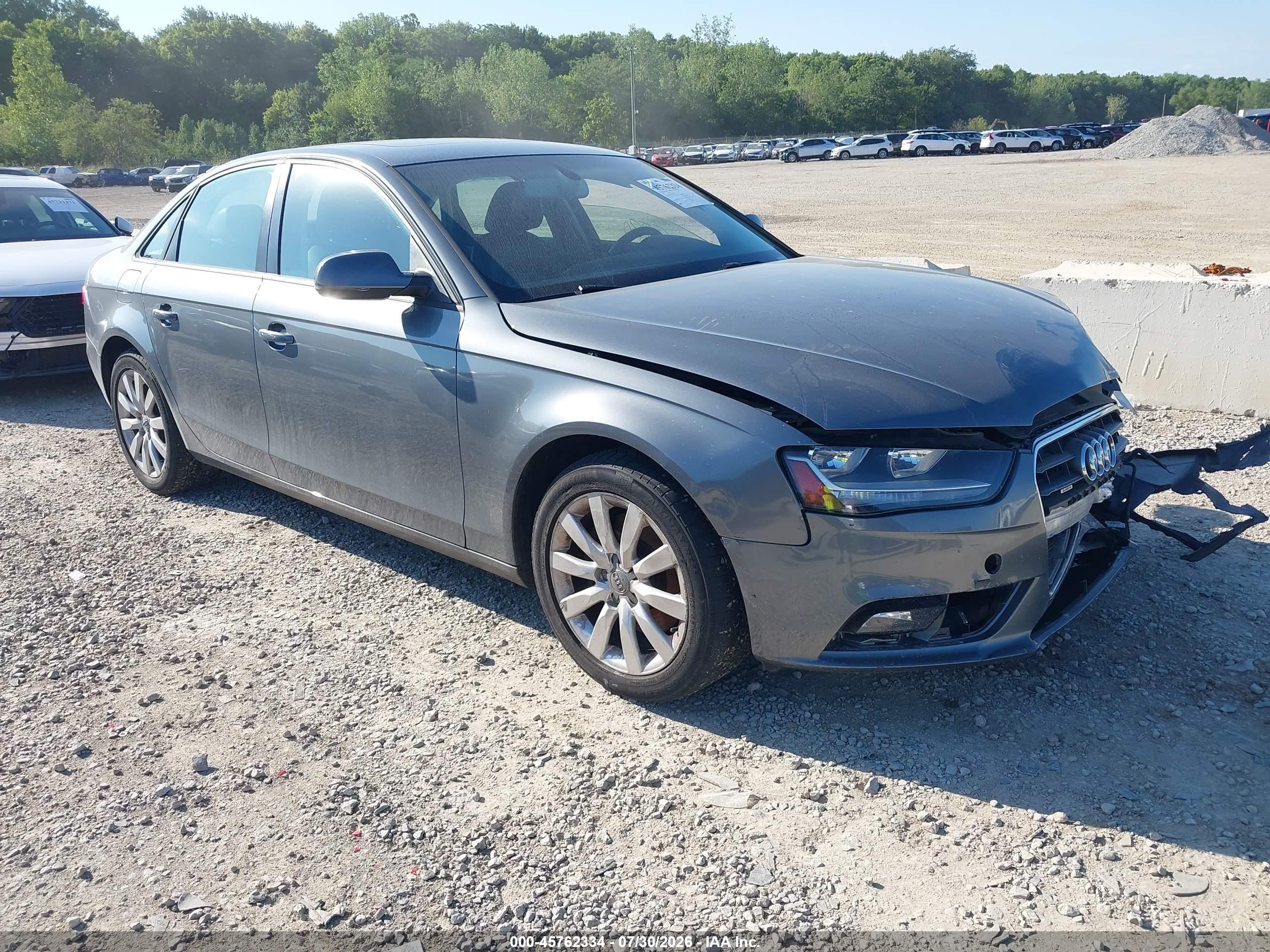 2014 Audi A4 Premium, VIN WAUBFAFLXEN002487 — Front end