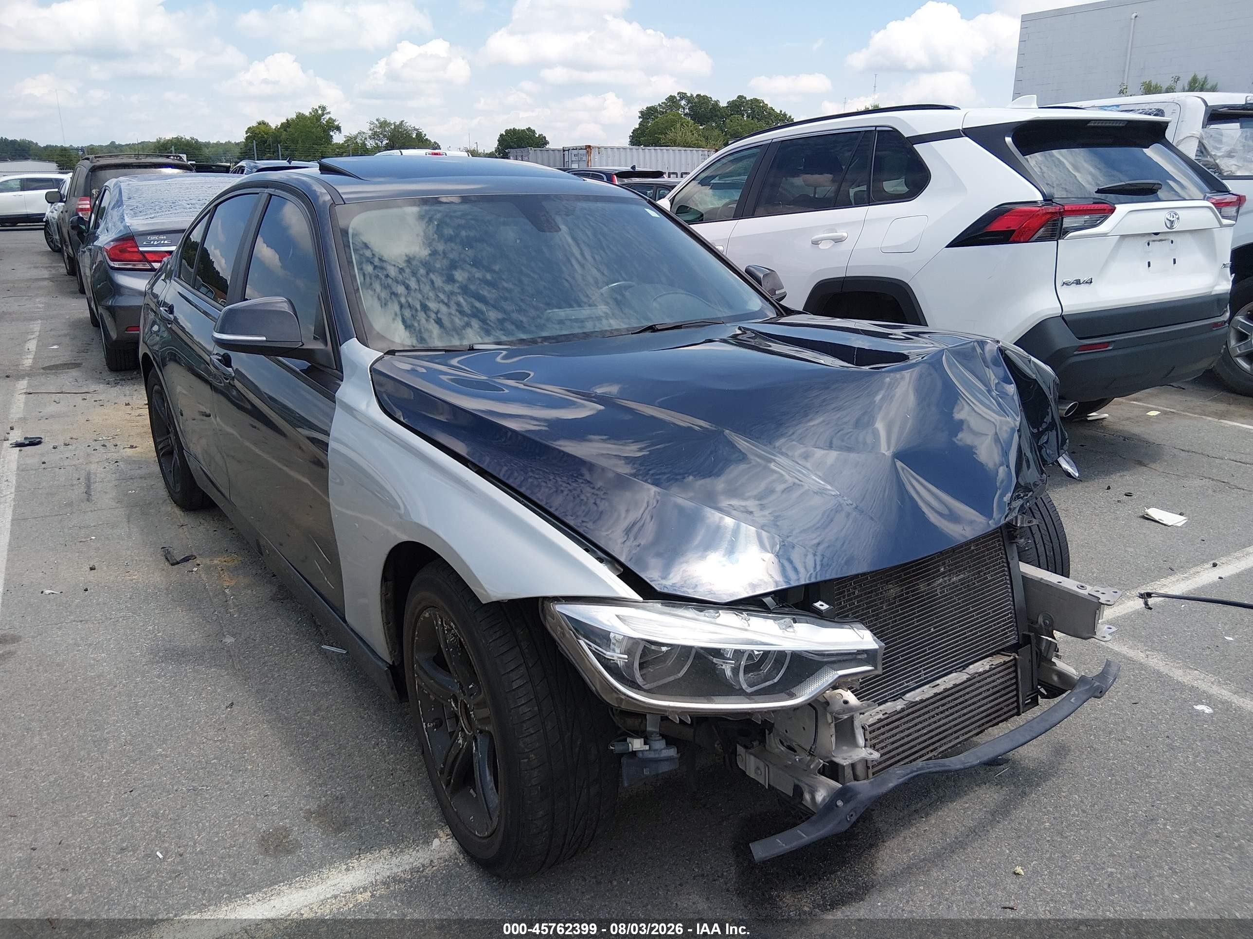 2014 BMW 3 Series 328i, VIN WBA3C1C57EK111140 — Front end