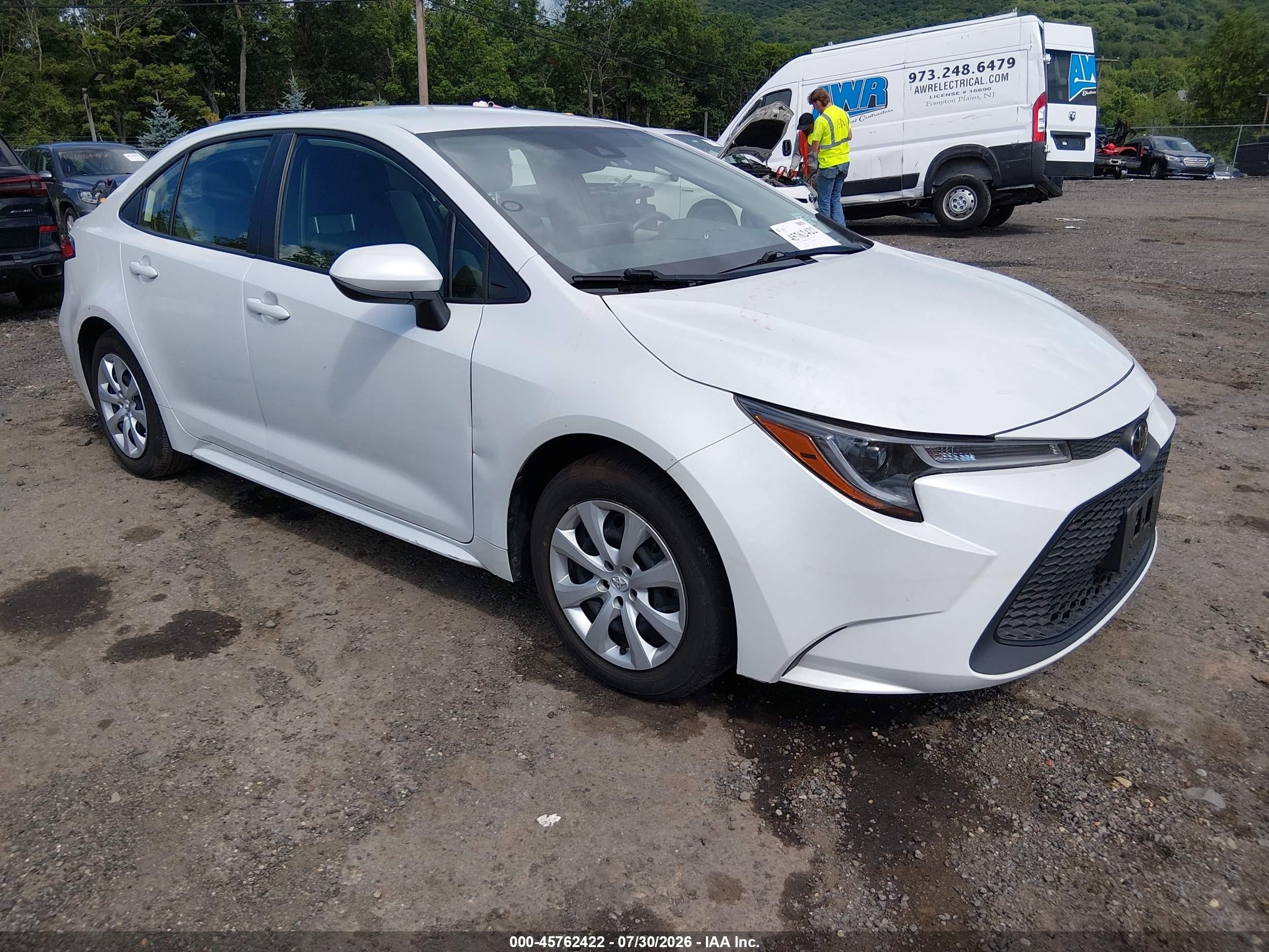2022 Toyota Corolla LE, VIN JTDEPMAE6N3021475 — Water / flood