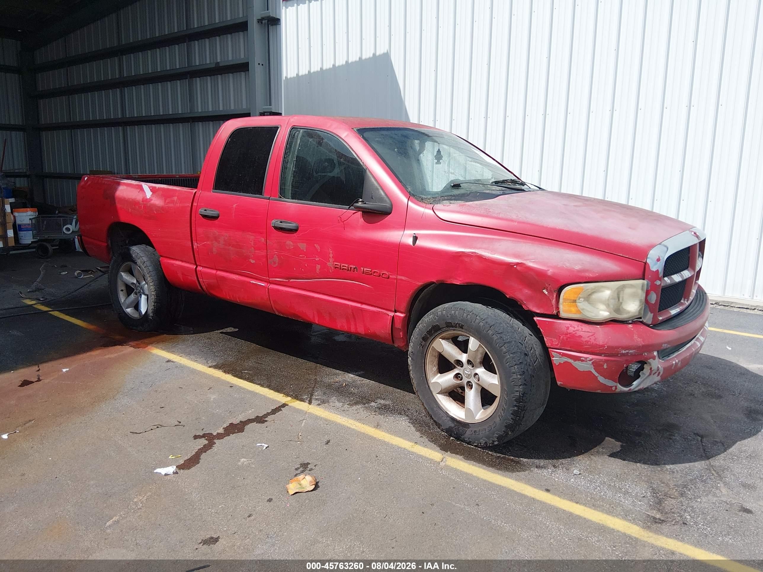 2005 Dodge 1500 SLT, VIN 1D7HU18N45J531948 — Обычный износ