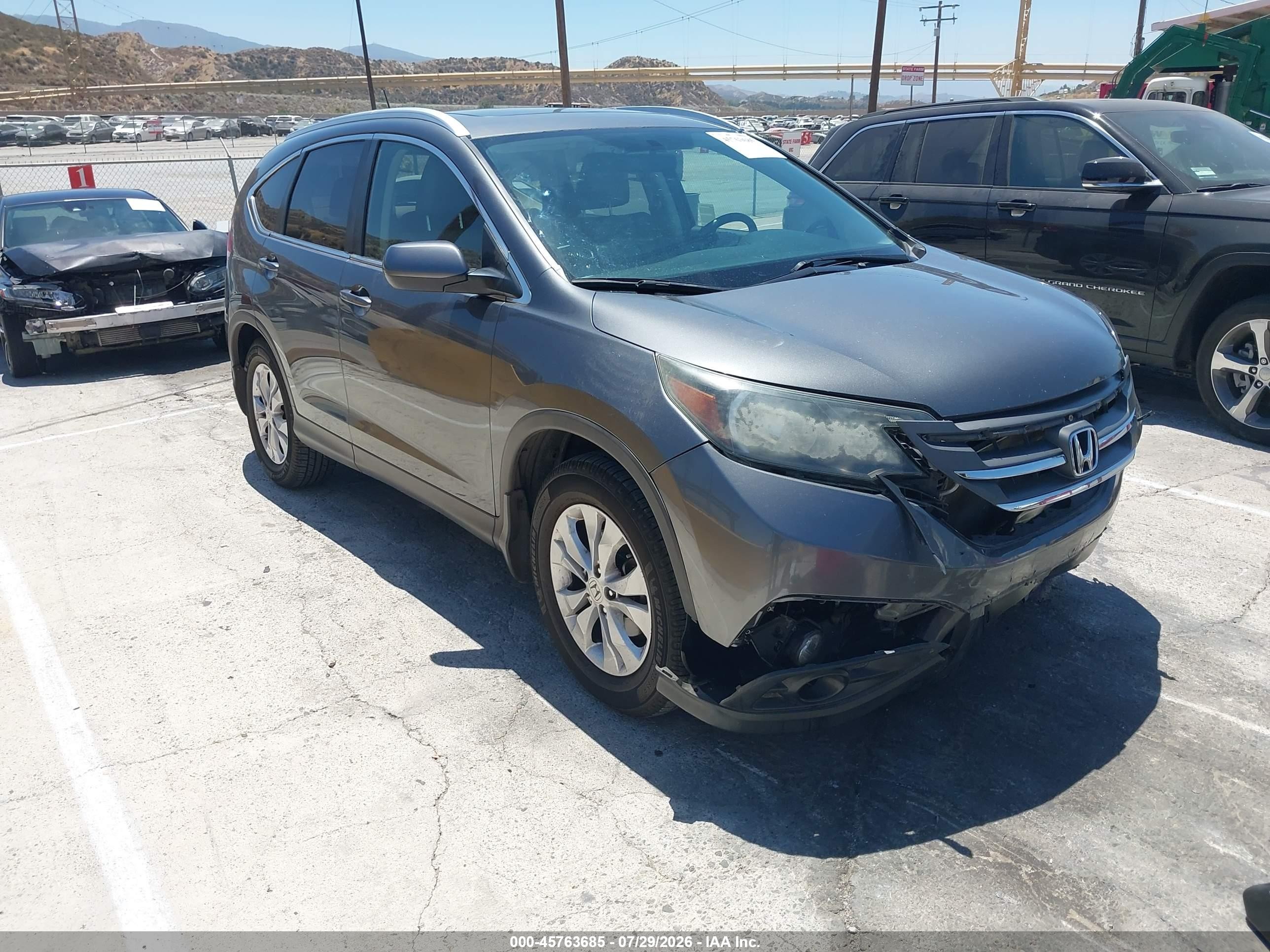 2013 Honda CR-V EX-L, VIN 2HKRM3H79DH501539 — Front end