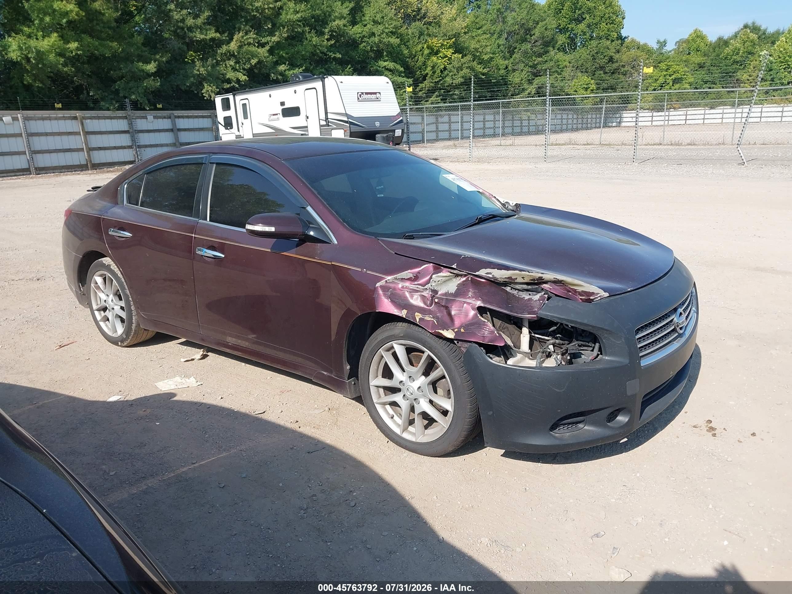 2014 Nissan Maxima SV, VIN 1N4AA5AP3EC446696 — Перед