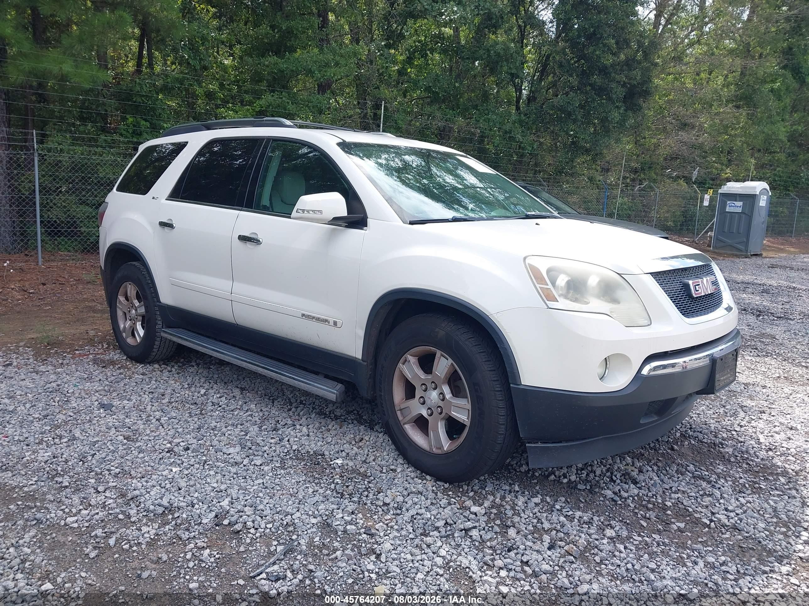 2008 GMC Acadia SLT1, VIN 1GKER23798J293858 — Front end