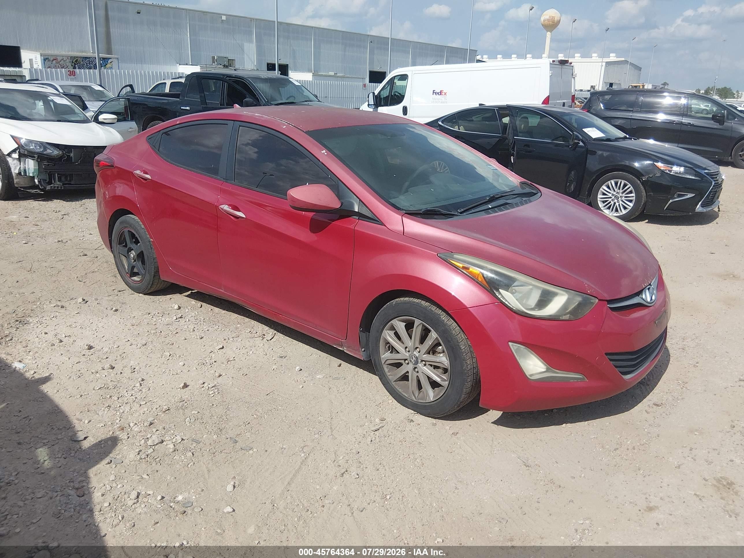 2014 Hyundai Elantra SE, VIN KMHDH4AE7EU060817 — Normal wear