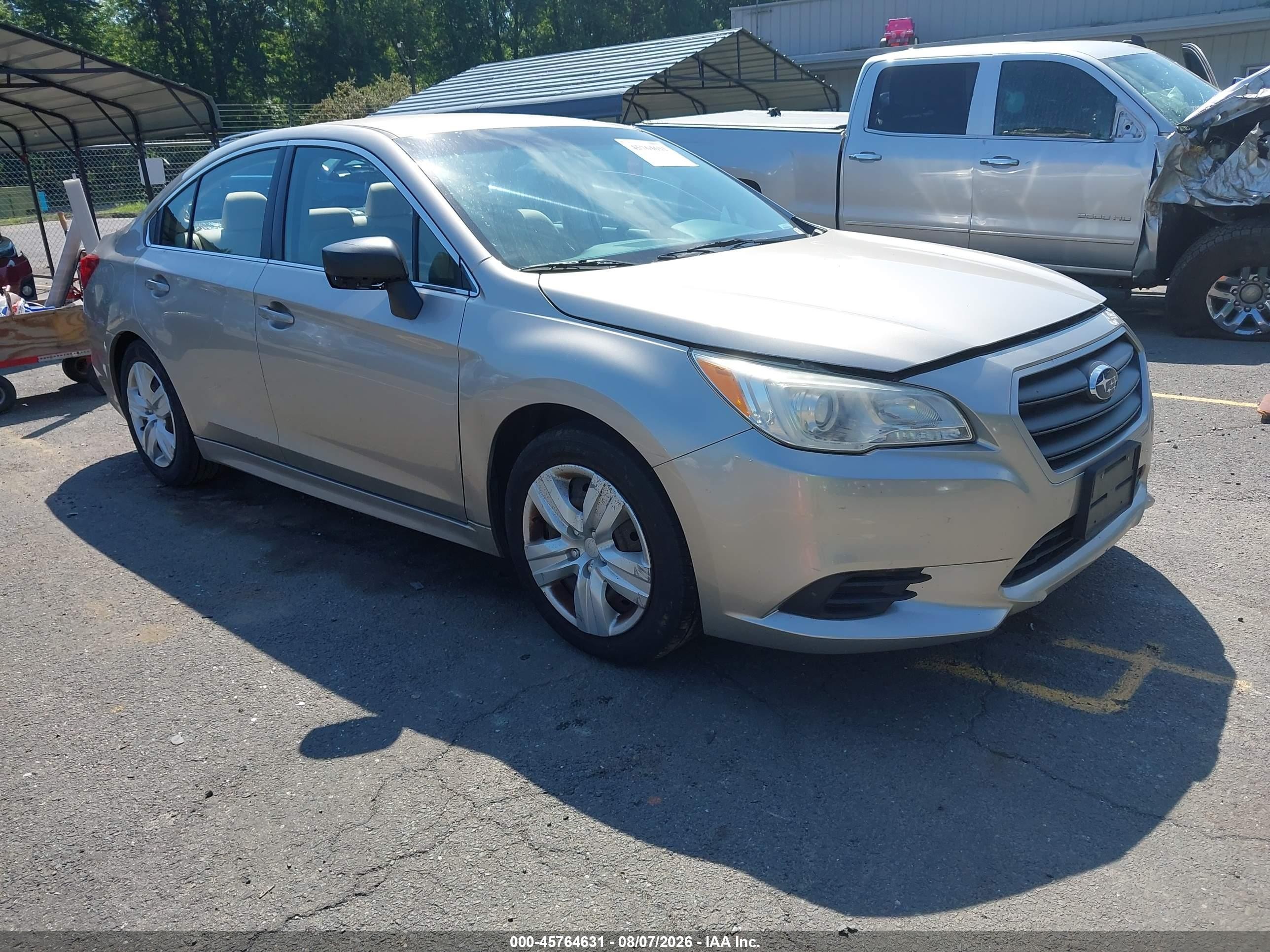 2016 Subaru Legacy 2.5i, VIN 4S3BNAA6XG3050593 — Зад