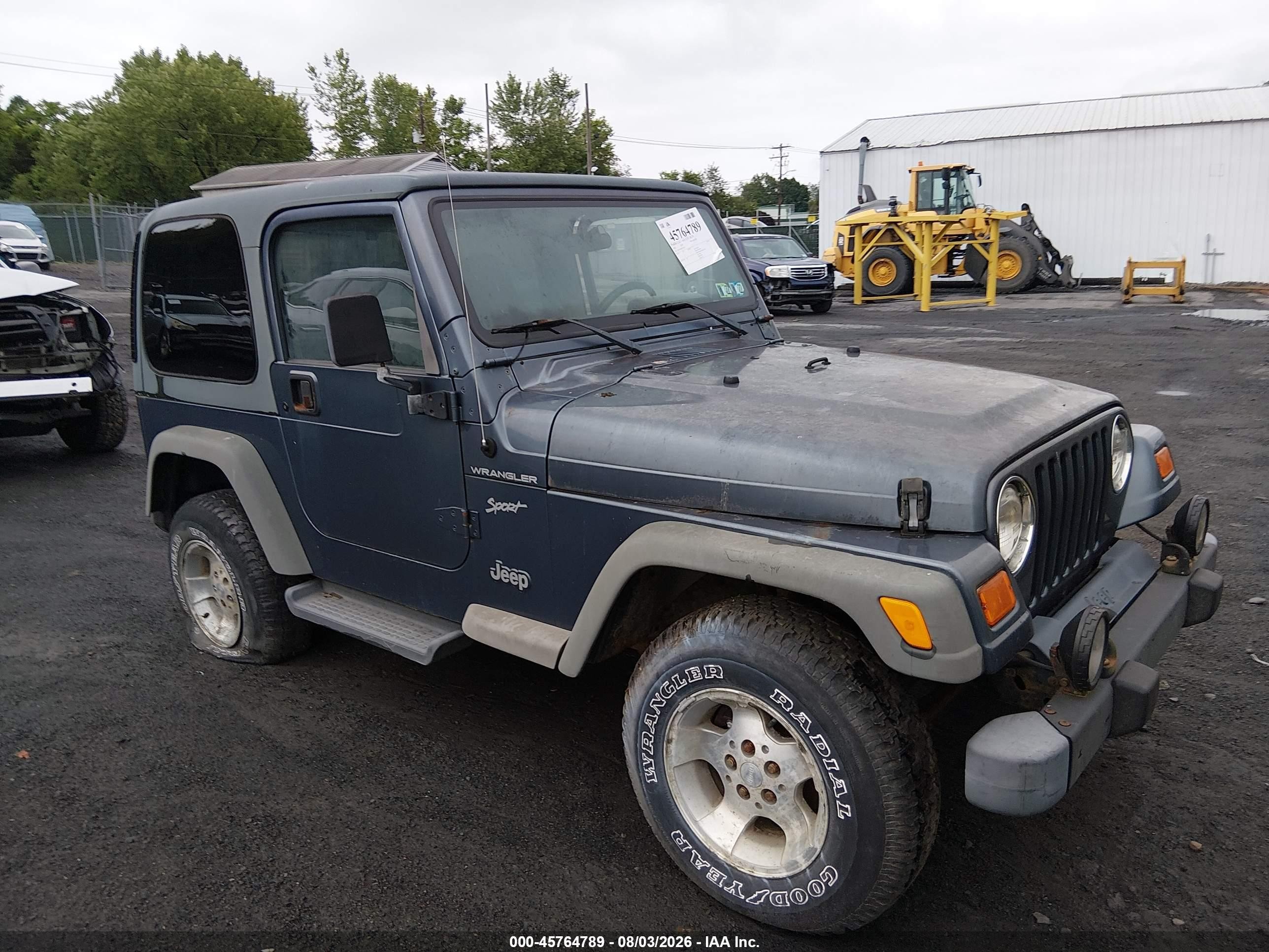 2002 Jeep Wrangler Sport, VIN 1J4FA49S82P738233 — Normal wear