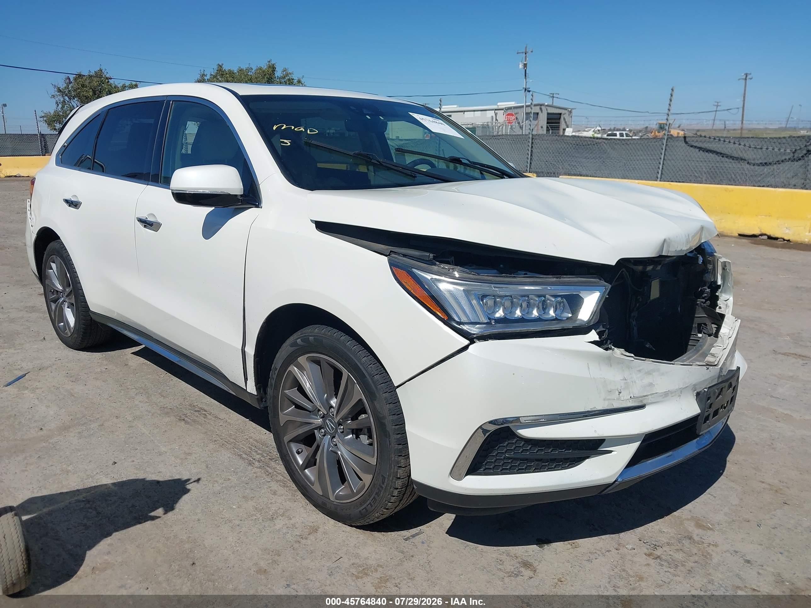 2017 Acura MDX Technology, VIN 5FRYD4H53HB023041 — All over