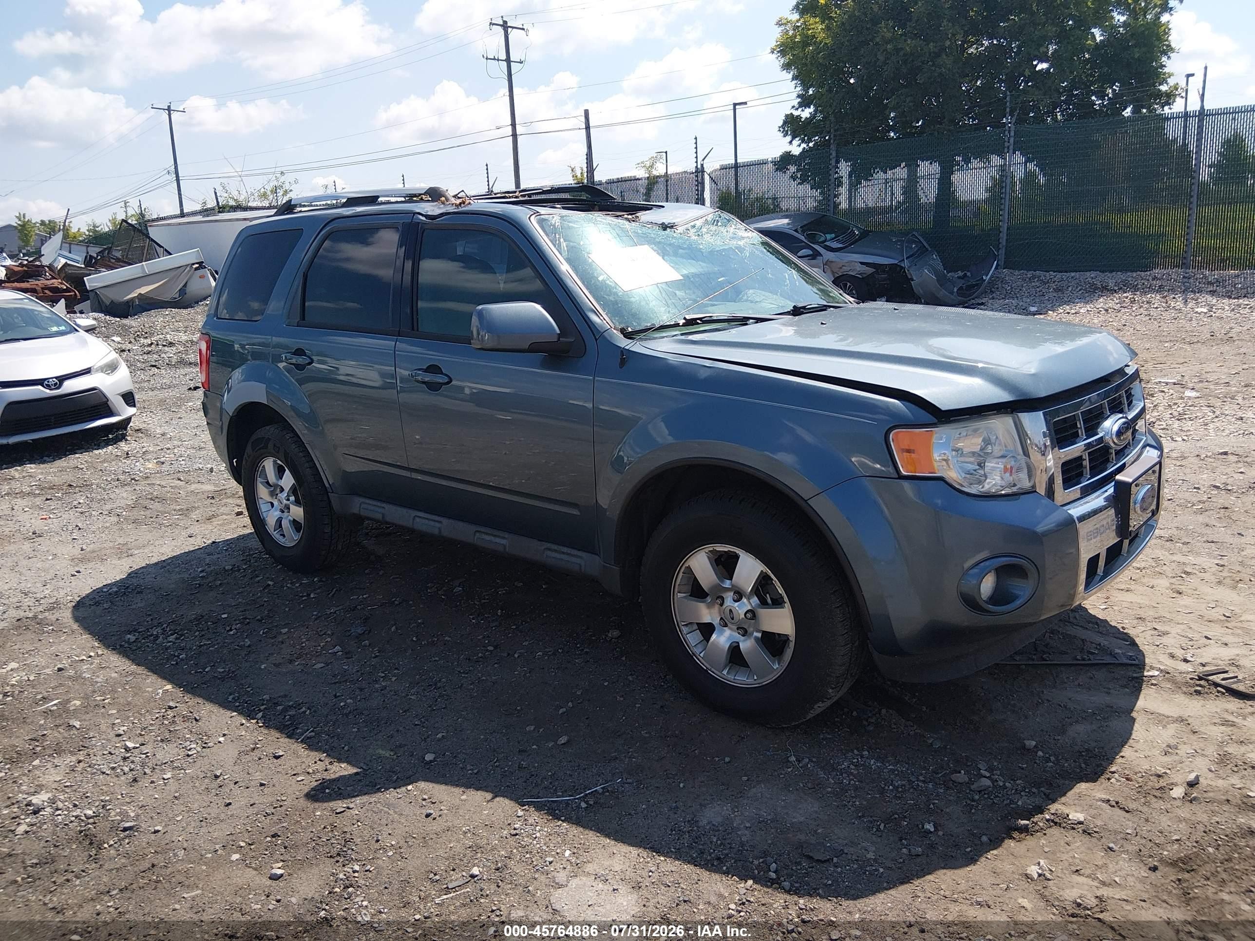 2012 Ford Escape Limited, VIN 1FMCU9EG5CKC74262 — Roof
