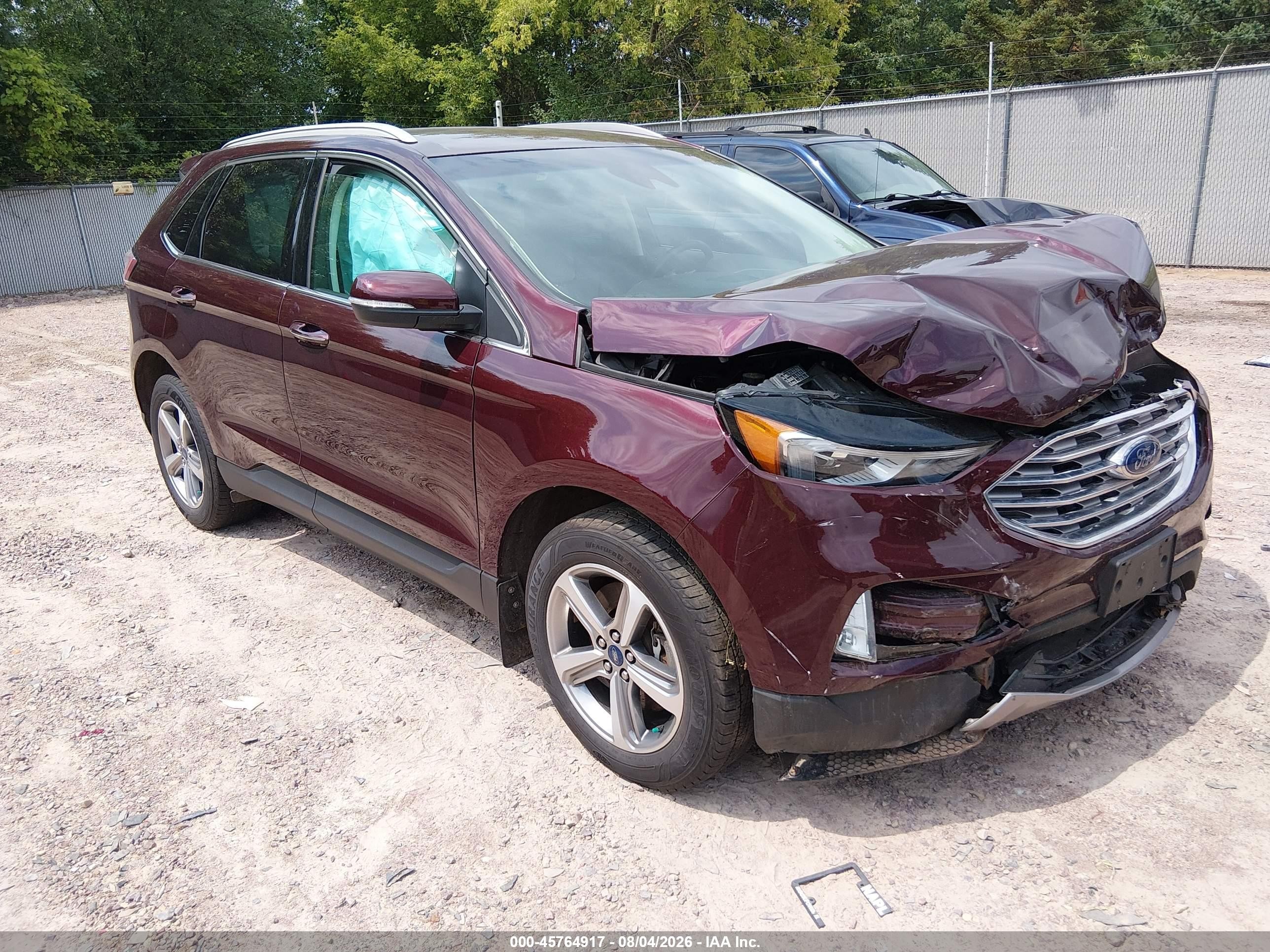 2019 Ford Edge Titanium, VIN 2FMPK4K93KBC08723 — Front end