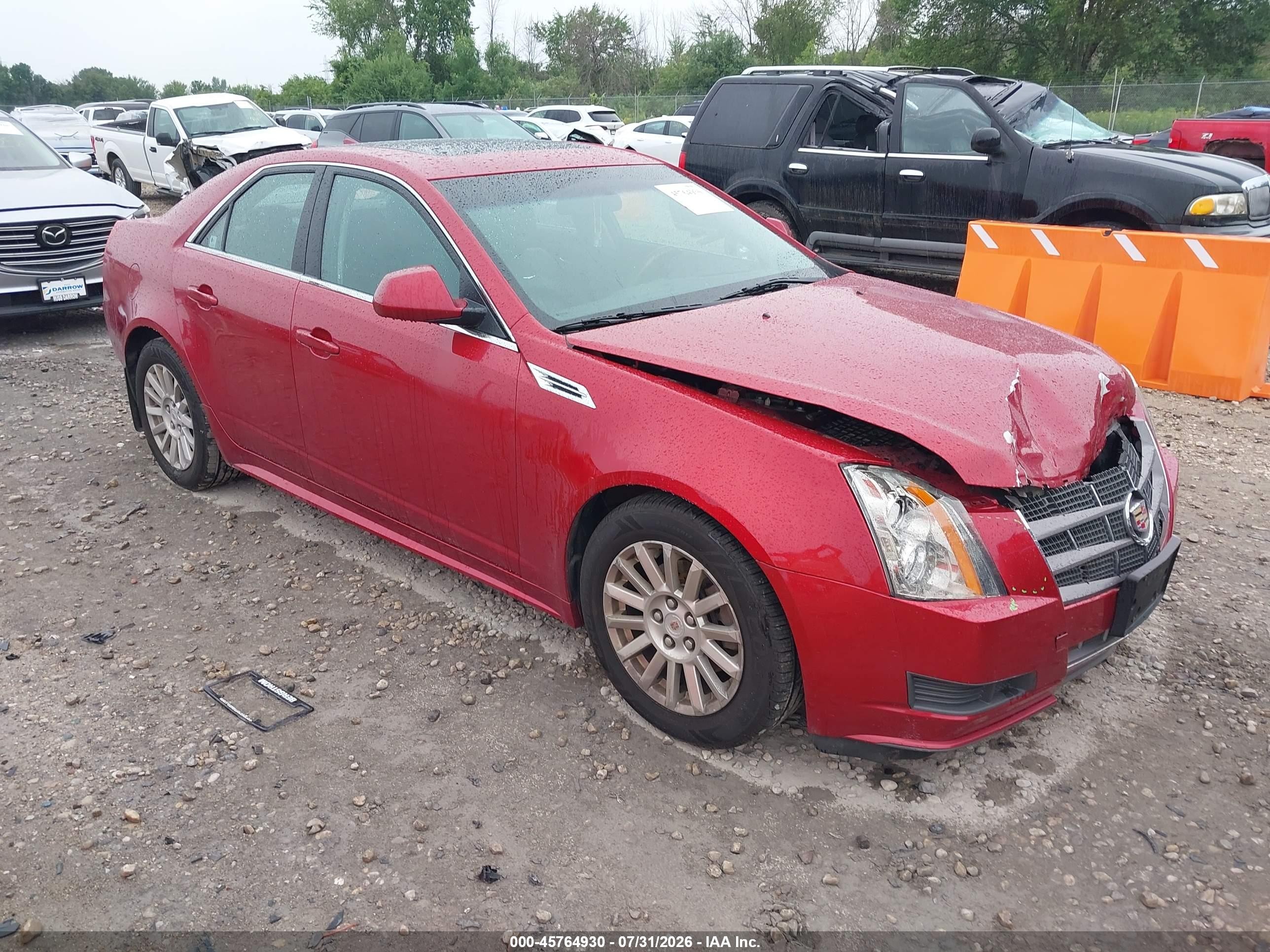 2010 Cadillac CTS Luxury, VIN 1G6DG5EG7A0128434 — Front end