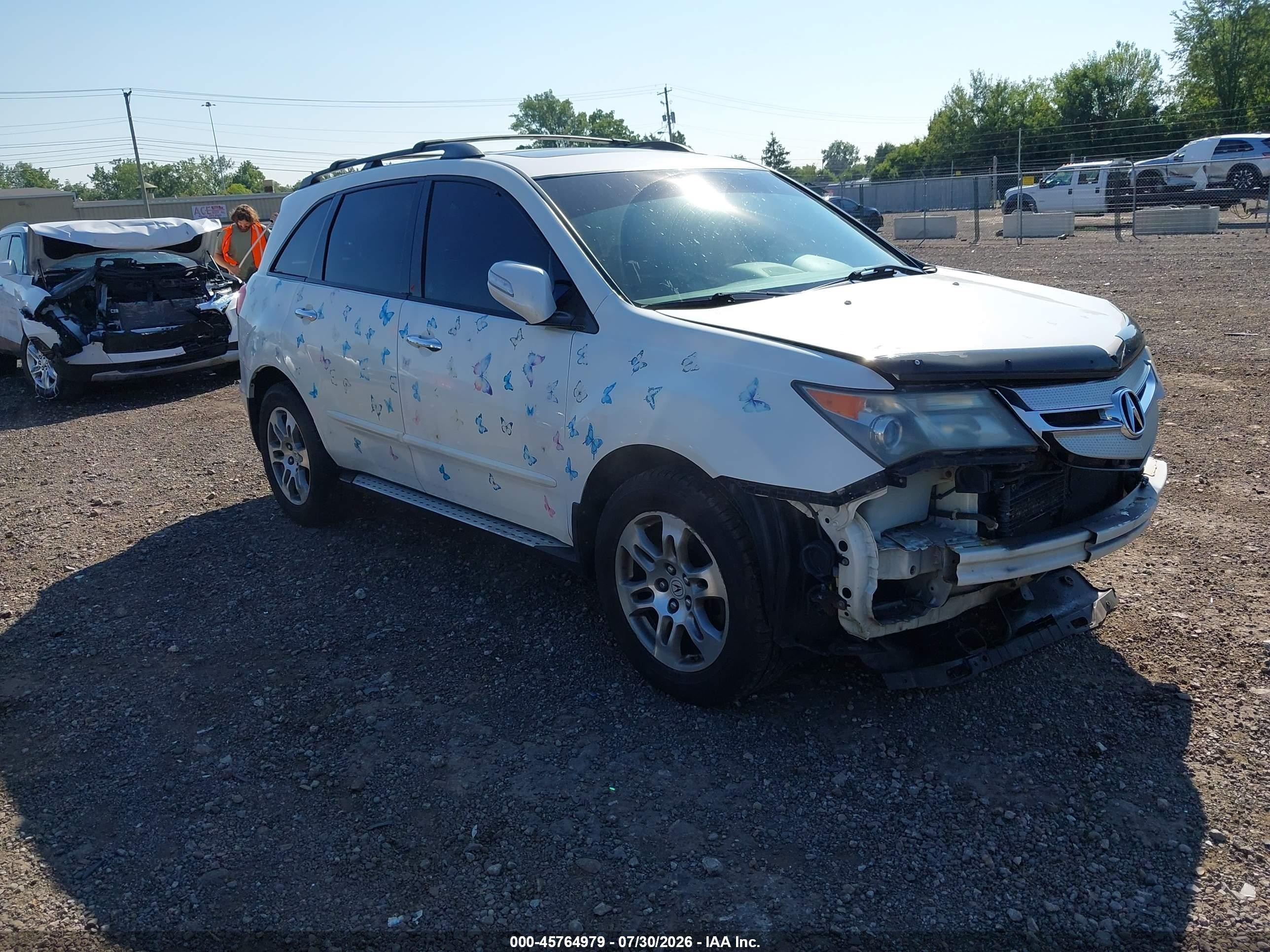 2009 Acura MDX Technology, VIN 2HNYD286X9H503016 — Front end