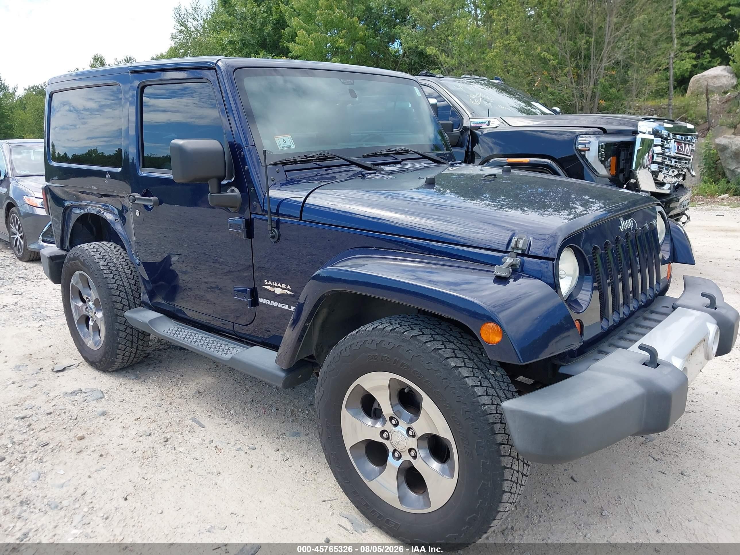 2013 Jeep Wrangler Sahara, VIN 1C4GJWBG9DL512272 — Rear end