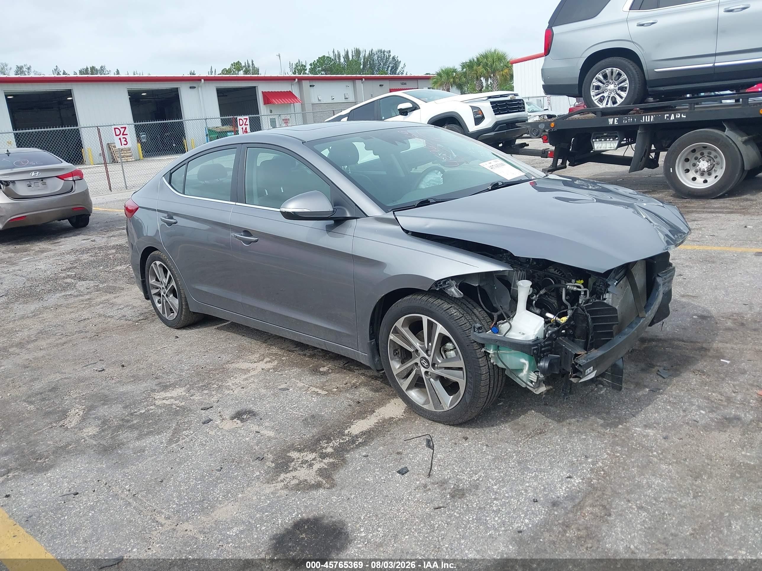 2018 Hyundai Elantra SEL, VIN 5NPD84LF3JH354780 — Front end