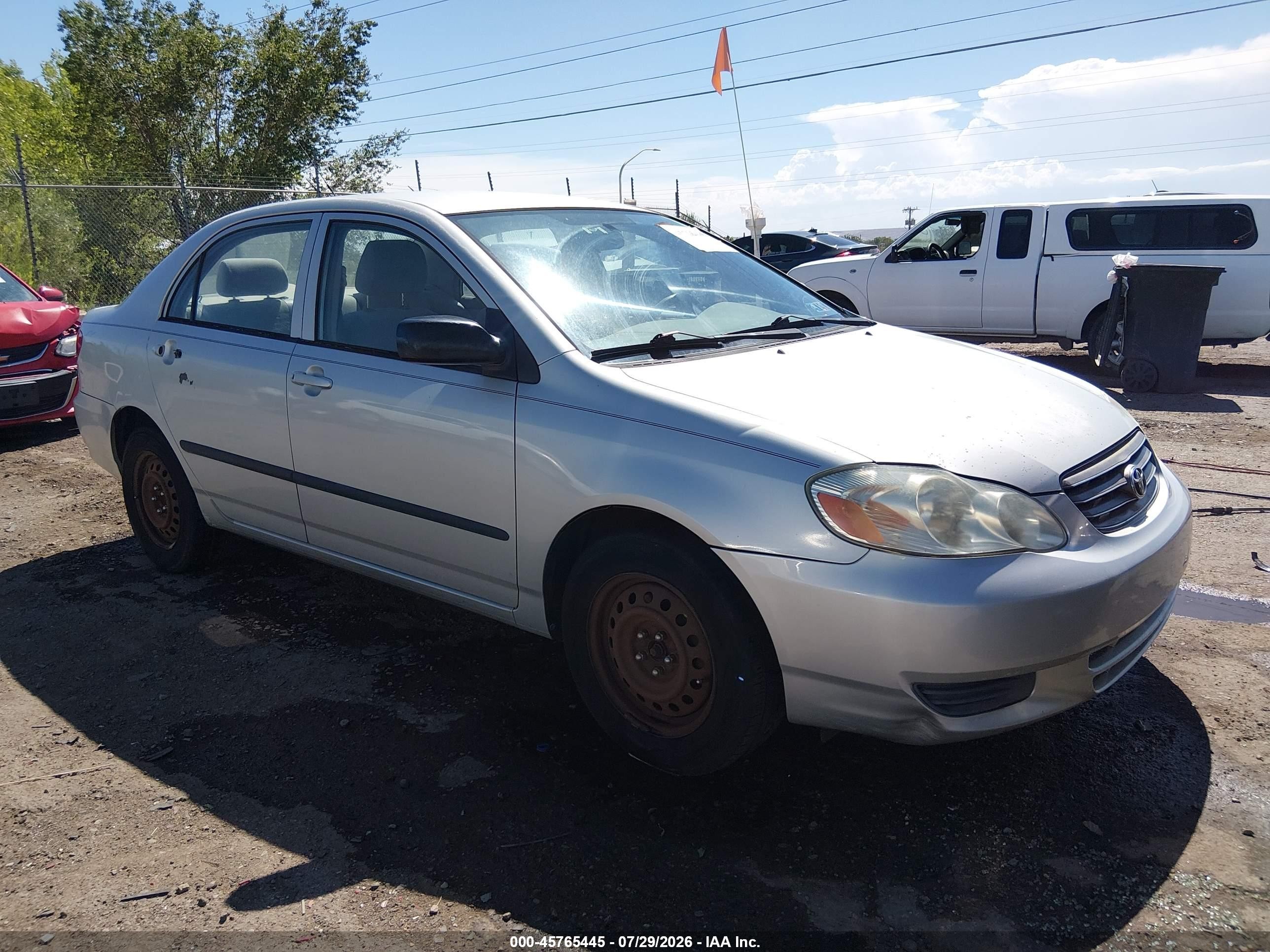 2003 Toyota Corolla LE, VIN 1NXBR32E23Z047791 — Normal wear
