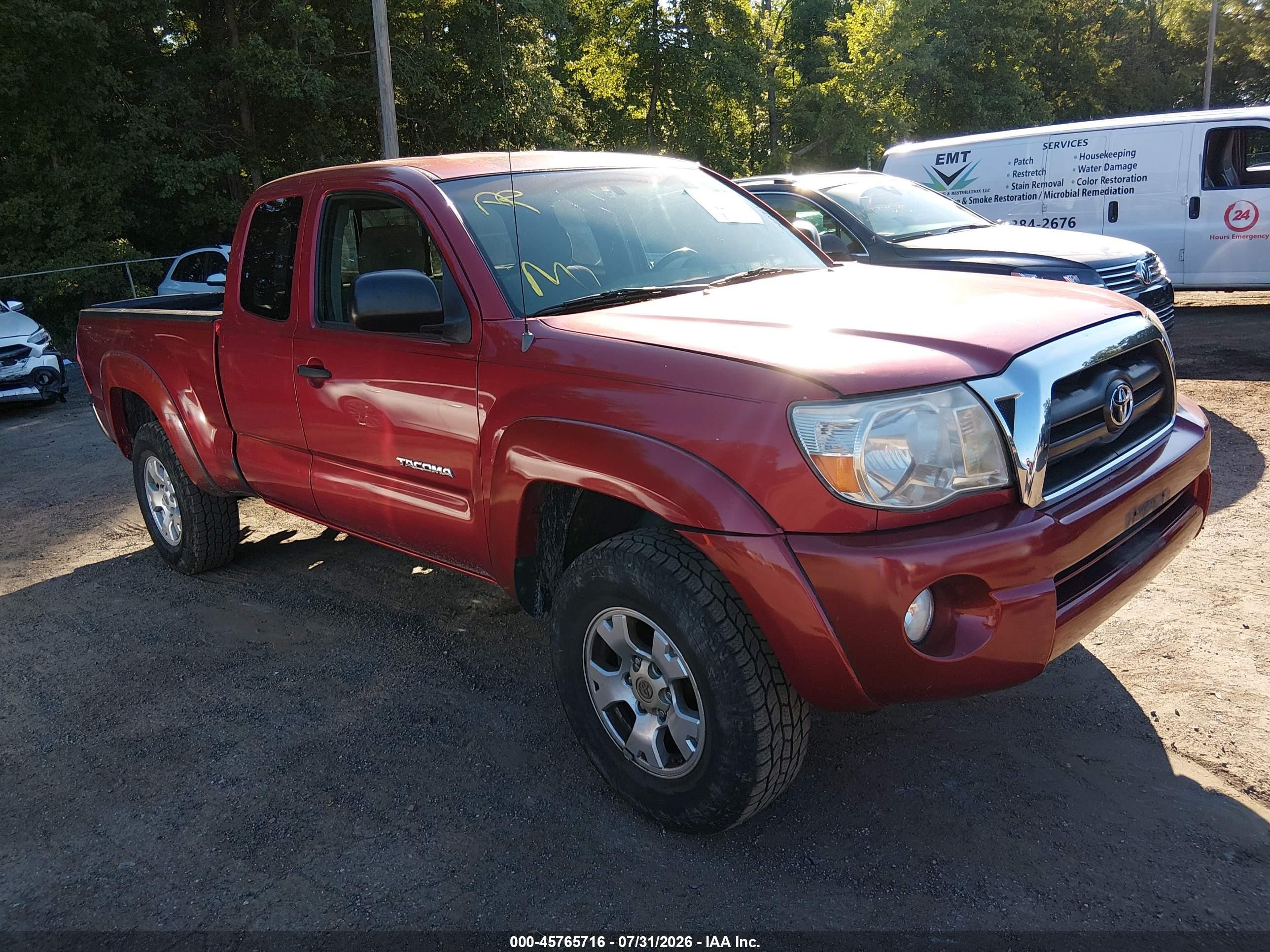 2007 Toyota Tacoma, VIN 5TEUX42N67Z325694 — Rear end