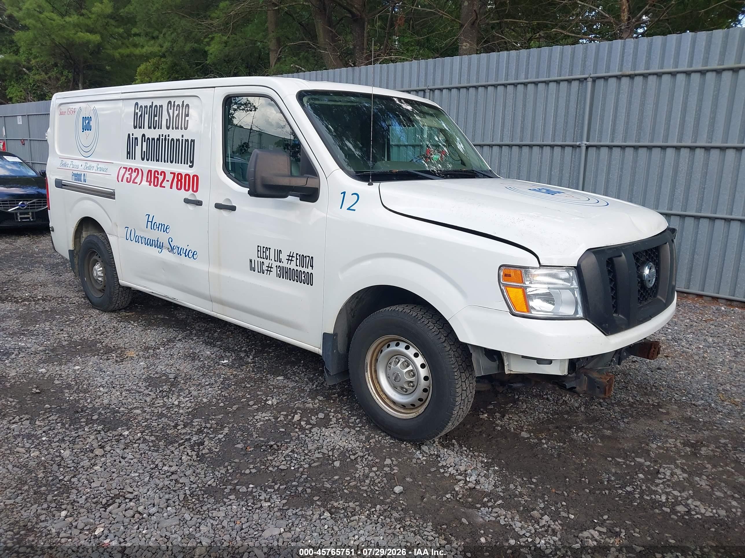 2014 Nissan NV S, VIN 1N6BF0KLXEN103447 — Front end
