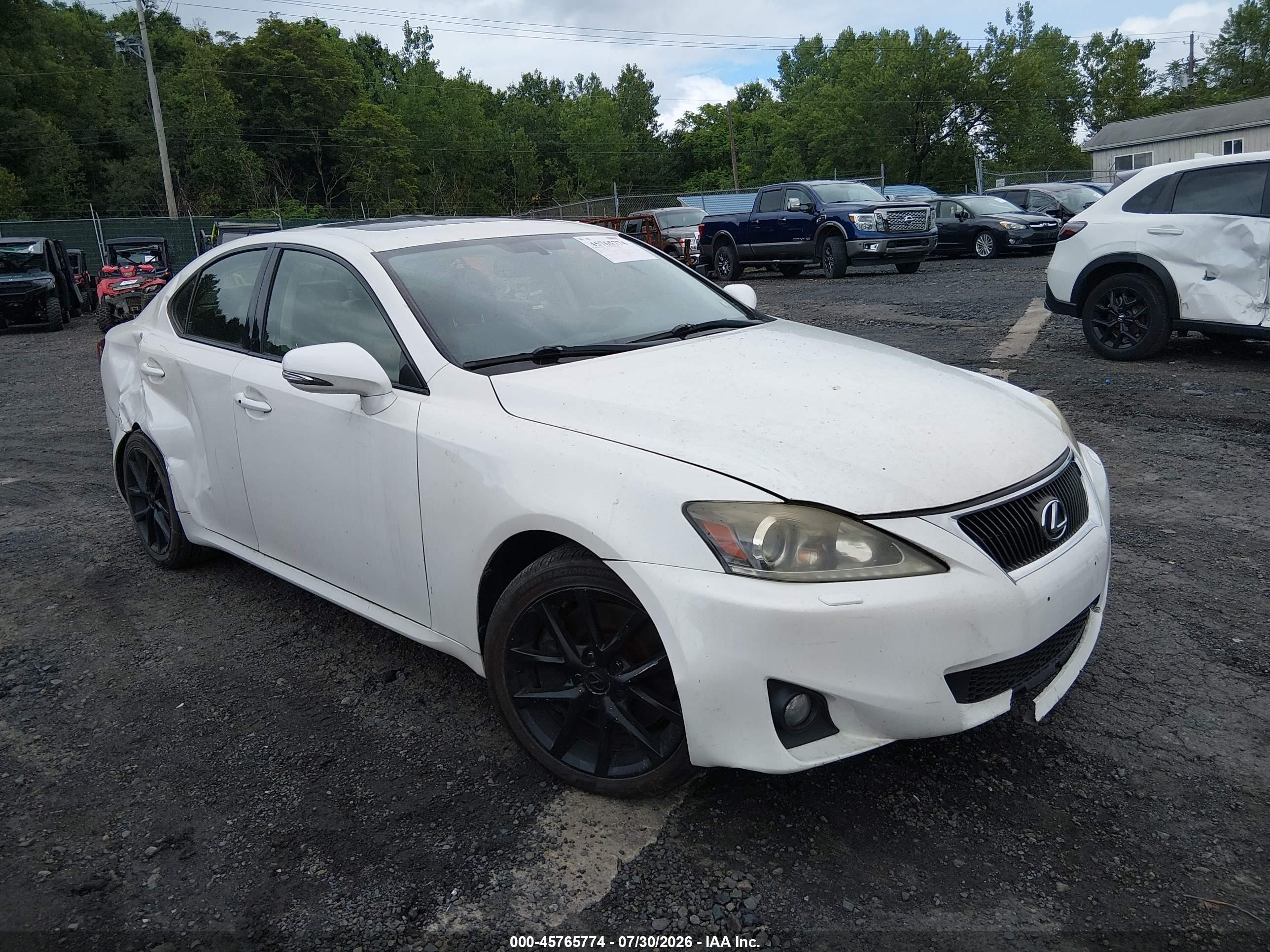 2012 Lexus IS 350, VIN JTHCE5C21C5002726 — Normal wear