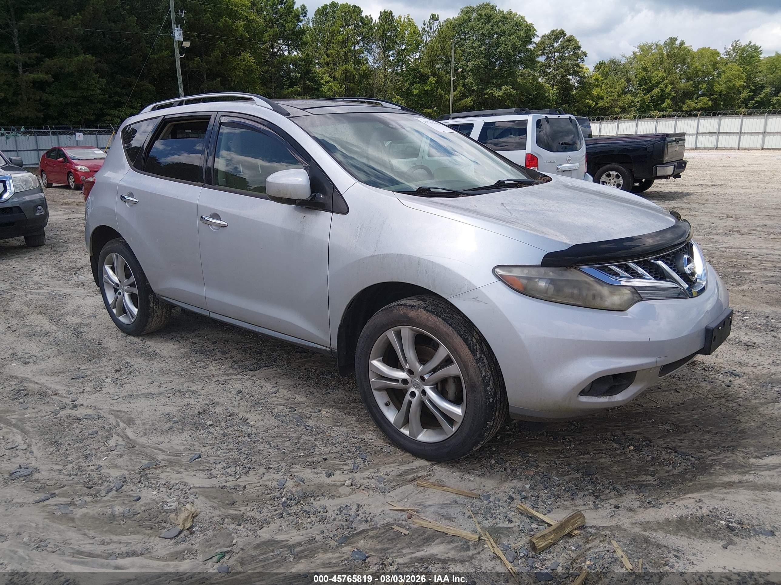 2012 Nissan Murano SV, VIN JN8AZ1MU3CW109720 — Normal wear