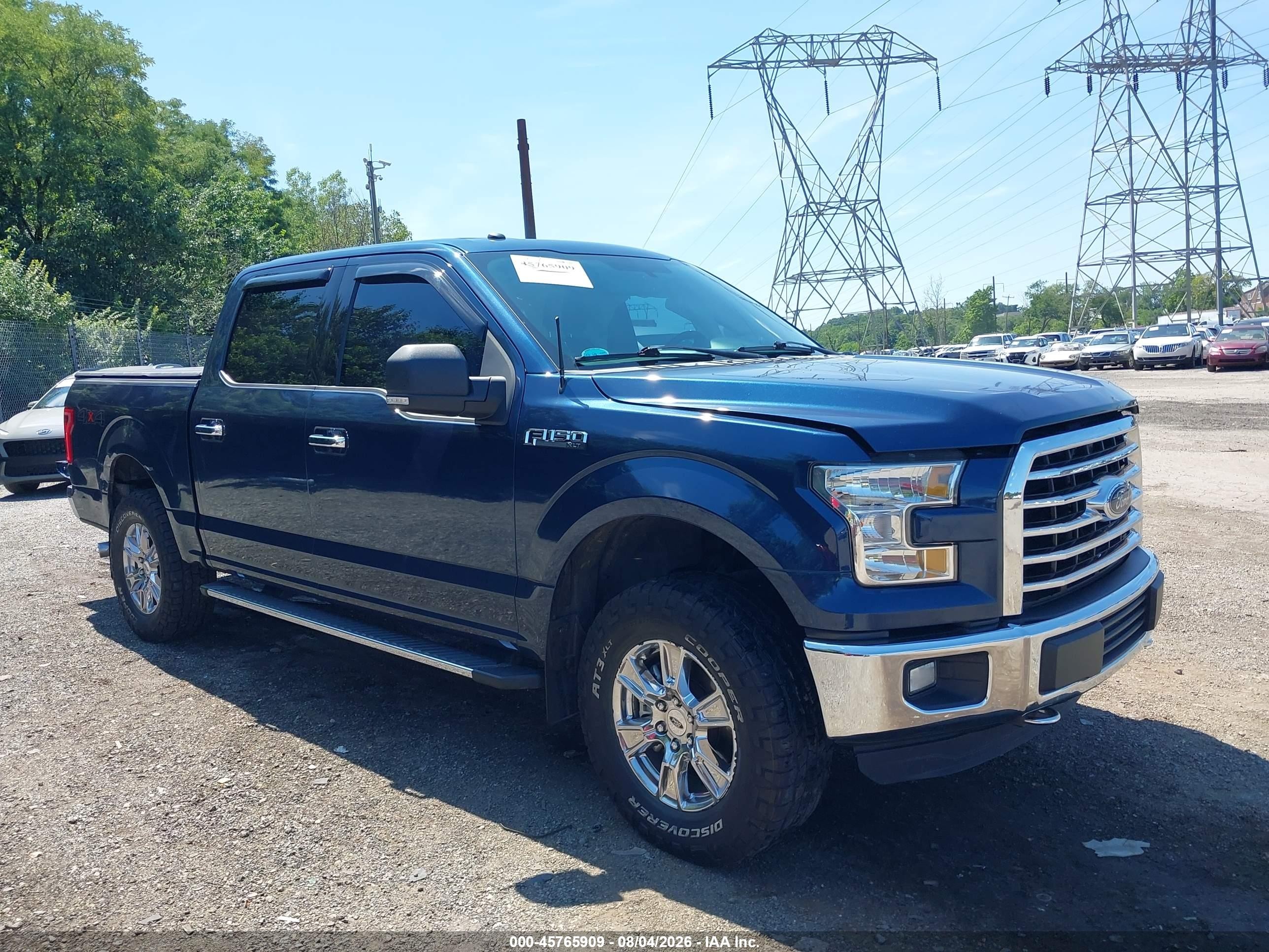 2016 Ford F-150 XLT, VIN 1FTEW1EF5GFD09588 — Side