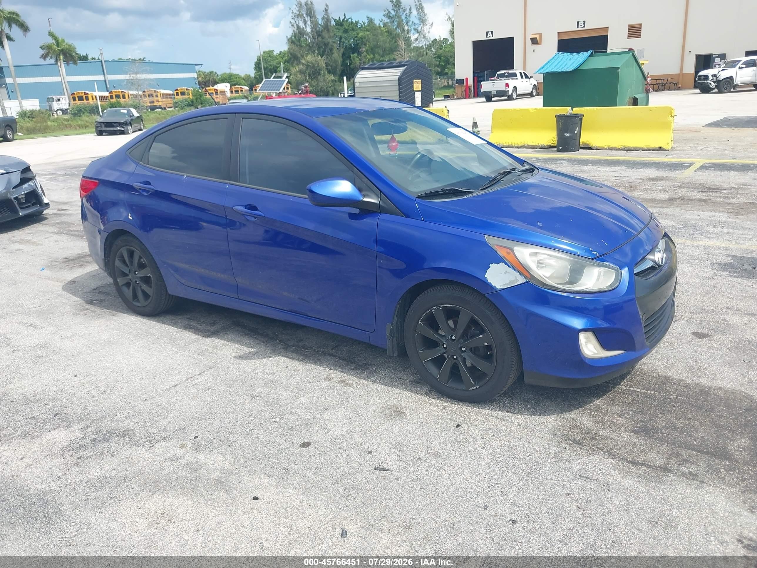 2012 Hyundai Accent GLS, VIN KMHCU4AE0CU247644 — Normal wear