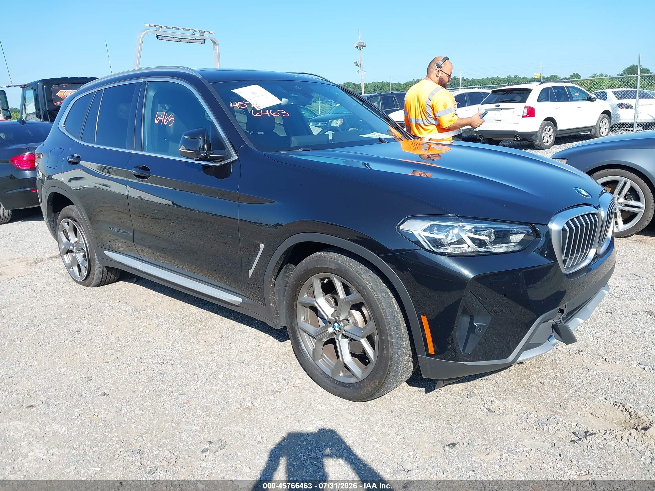 2022 BMW X3 xDrive30i, VIN 5UX53DP00N9L95051 — Front end
