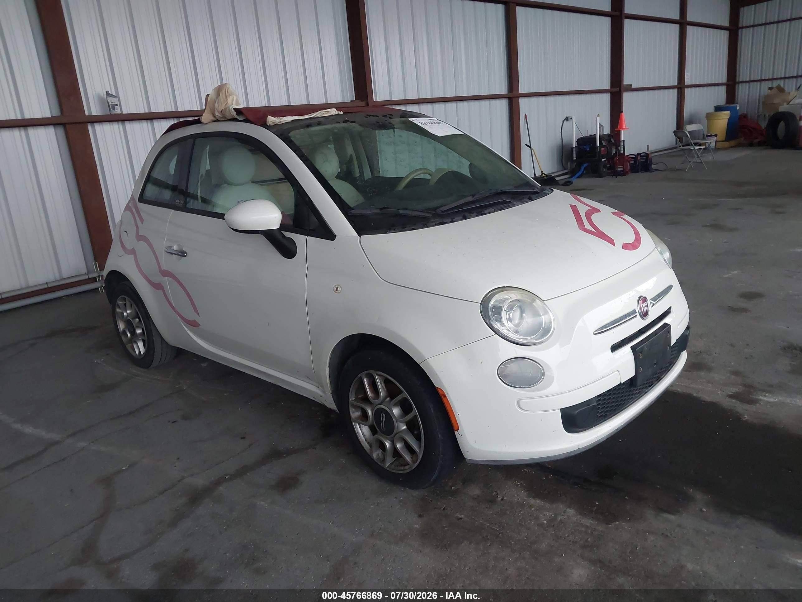 2013 FIAT 500 Pop, VIN 3C3CFFDR4DT709437 — Normal wear