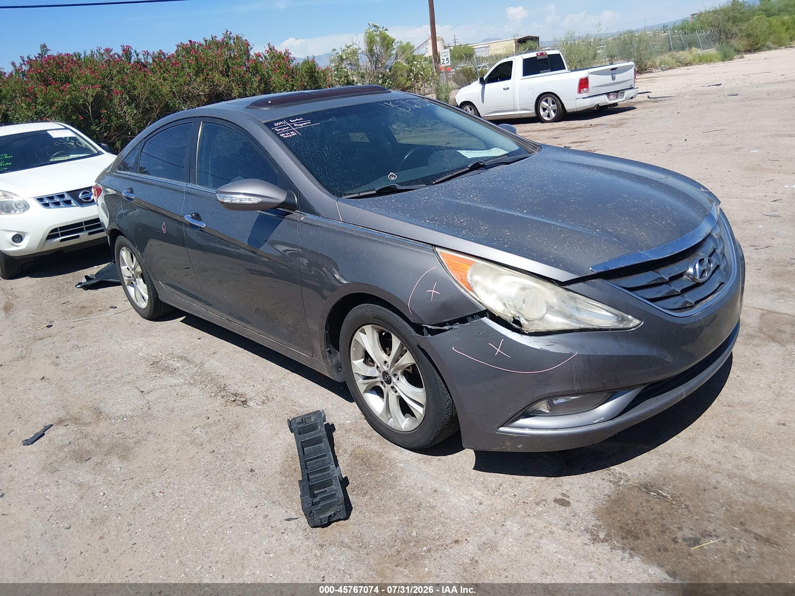 2011 Hyundai Sonata Limited, VIN 5NPEC4AC3BH226231 — Rear end