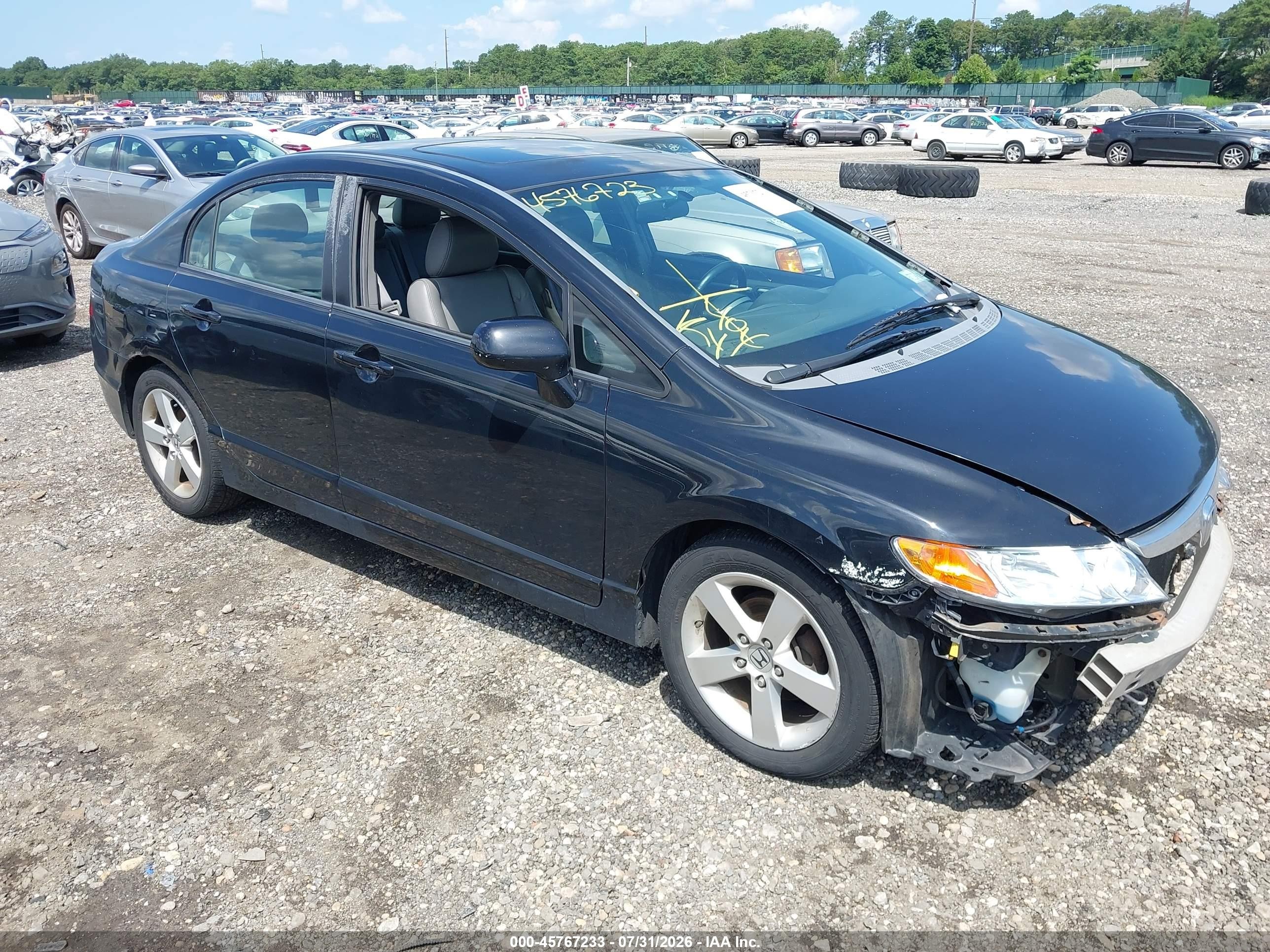 2008 Honda Civic EX-L, VIN 2HGFA169X8H342275 — Front end