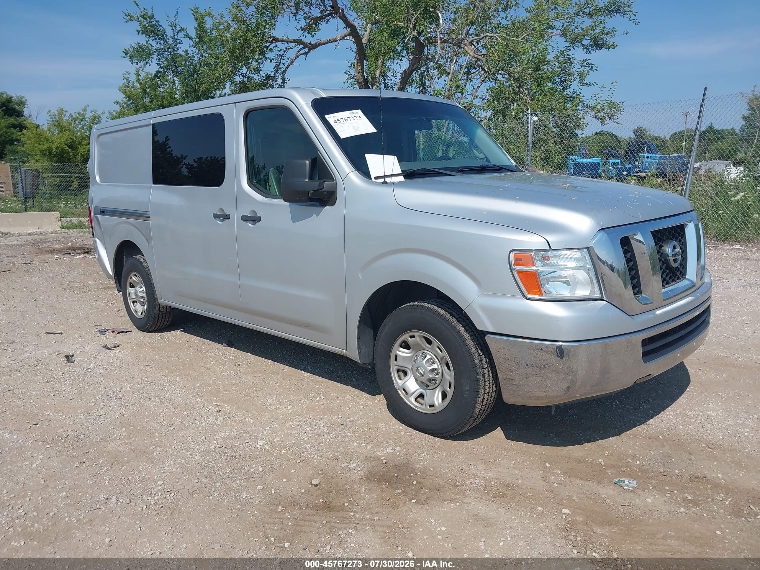 2013 Nissan NV Cargo SV, VIN 1N6BF0KY6DN105092 — Rear end