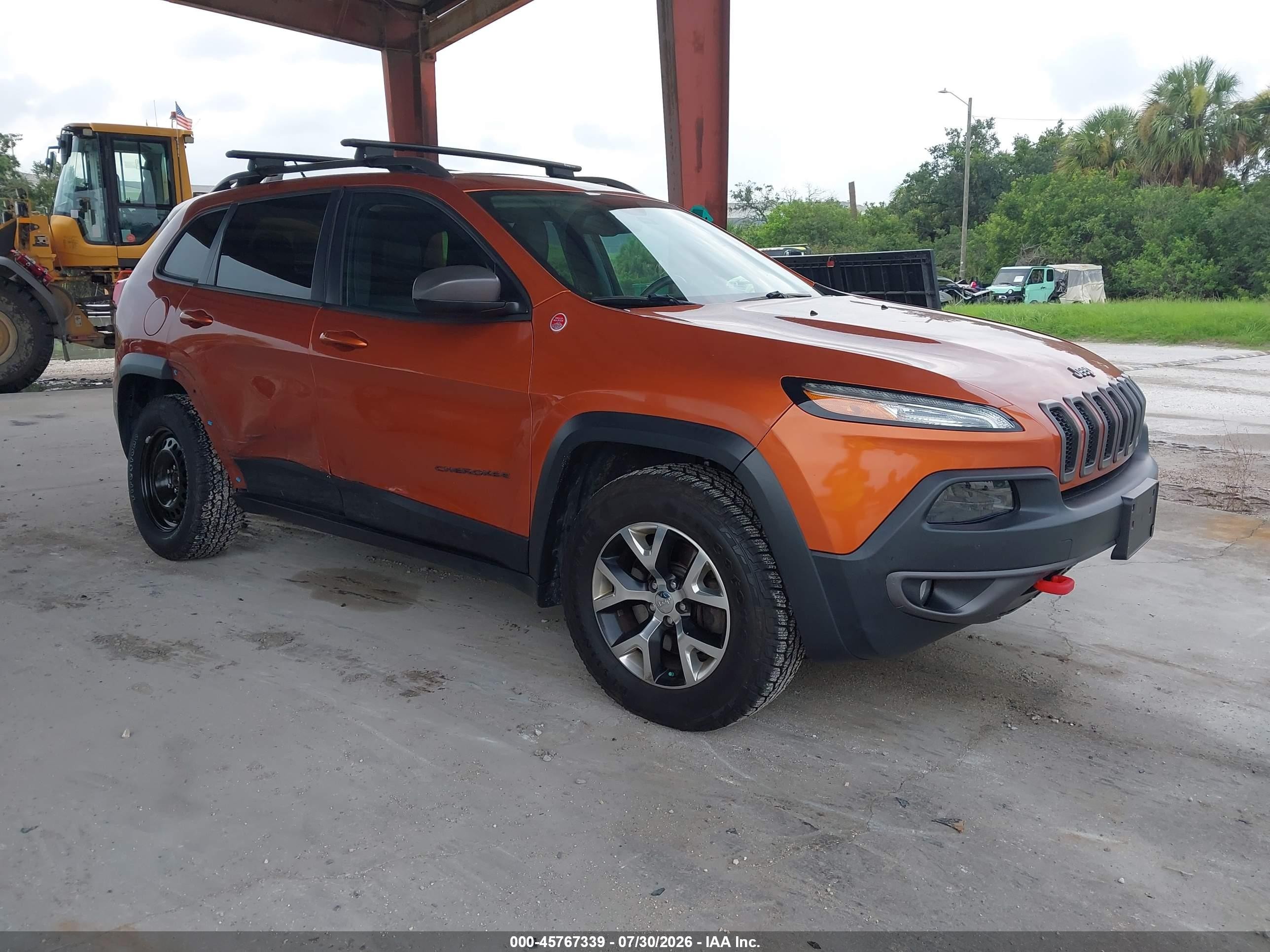 2014 Jeep Cherokee Trailhawk, VIN 1C4PJMBS6EW280819 — Бок