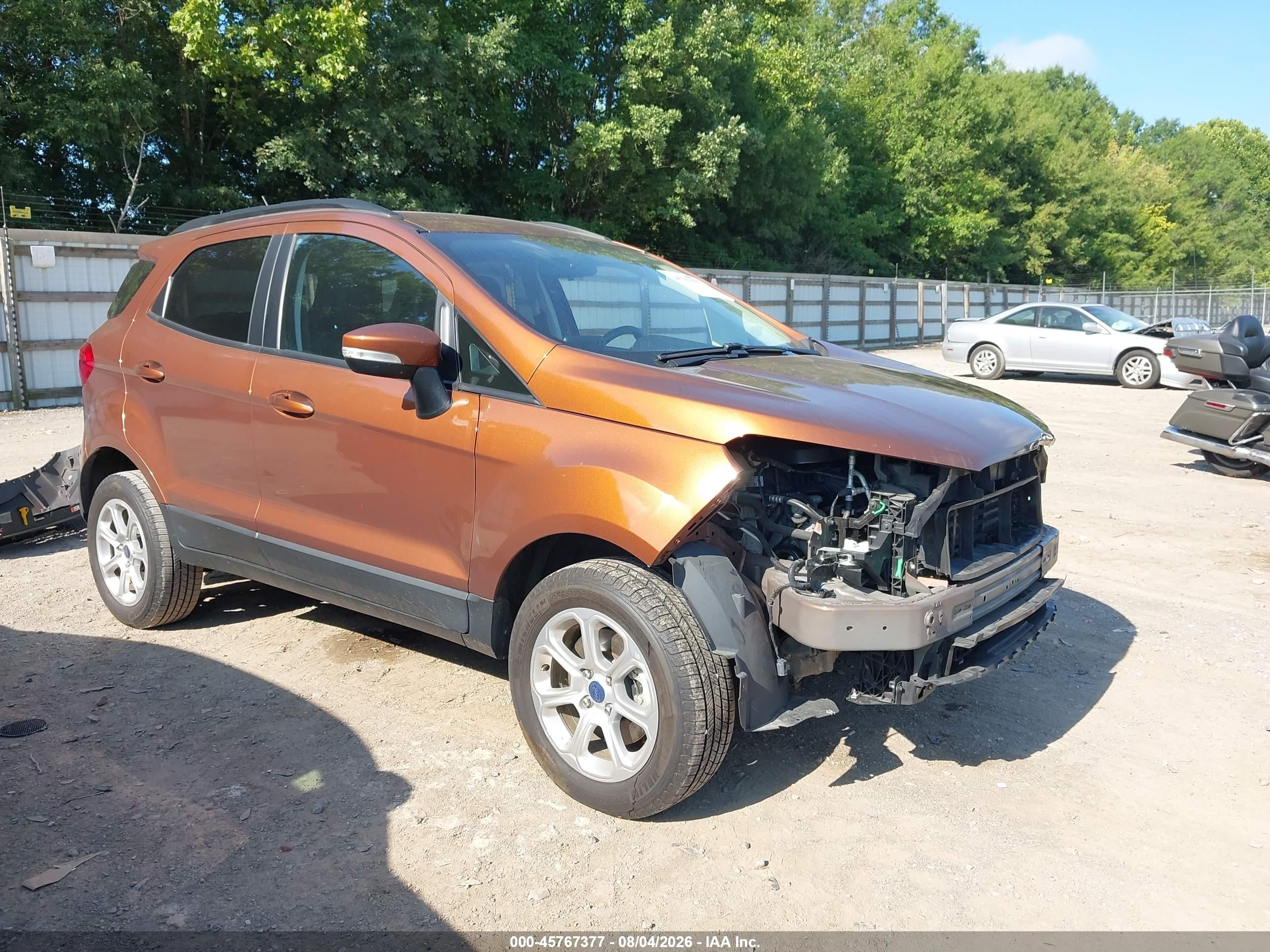 2020 Ford EcoSport SE, VIN MAJ6S3GL1LC352308 — Front end