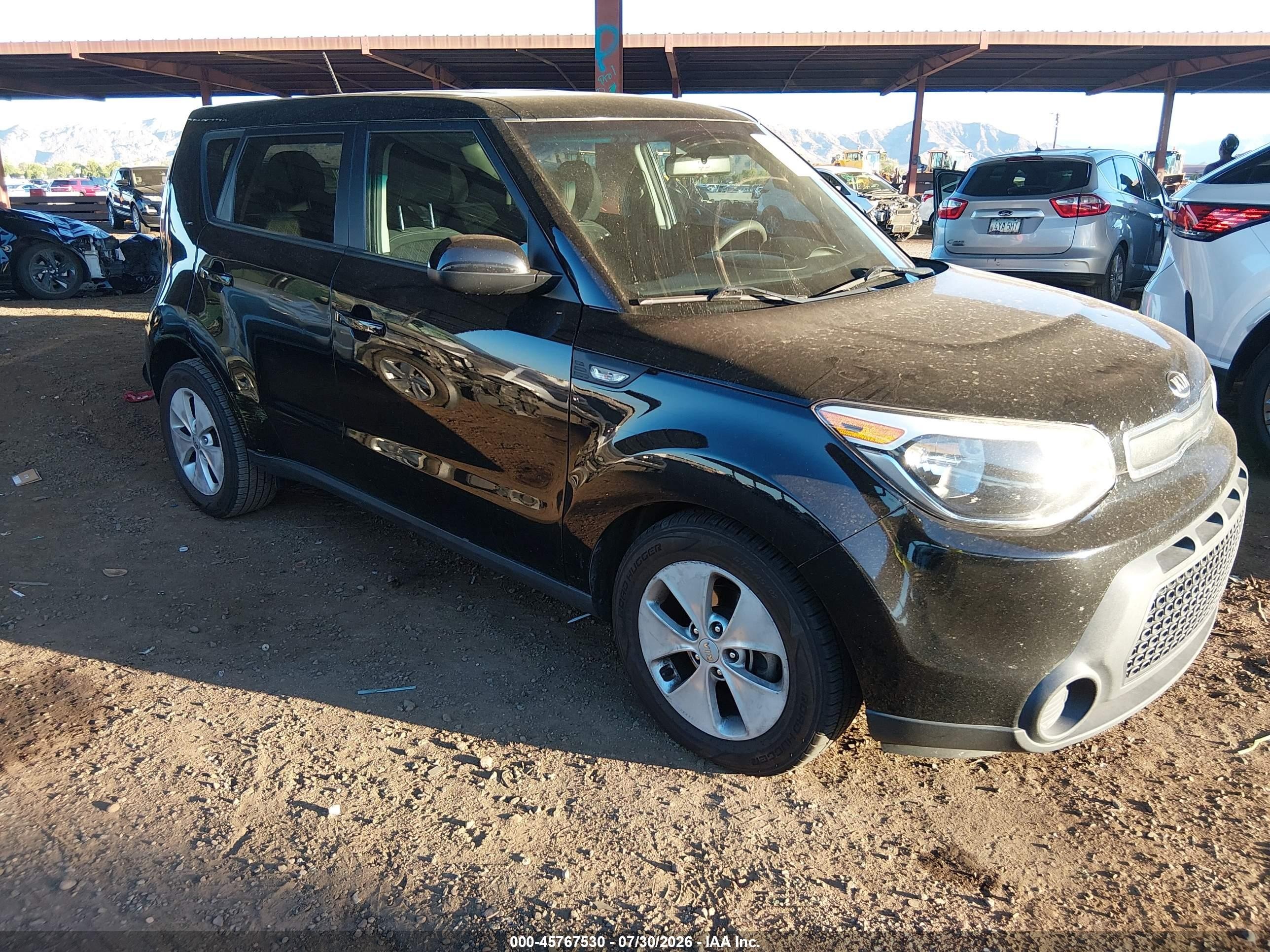 2014 Kia Soul, VIN KNDJN2A29E7018500 — Rear end