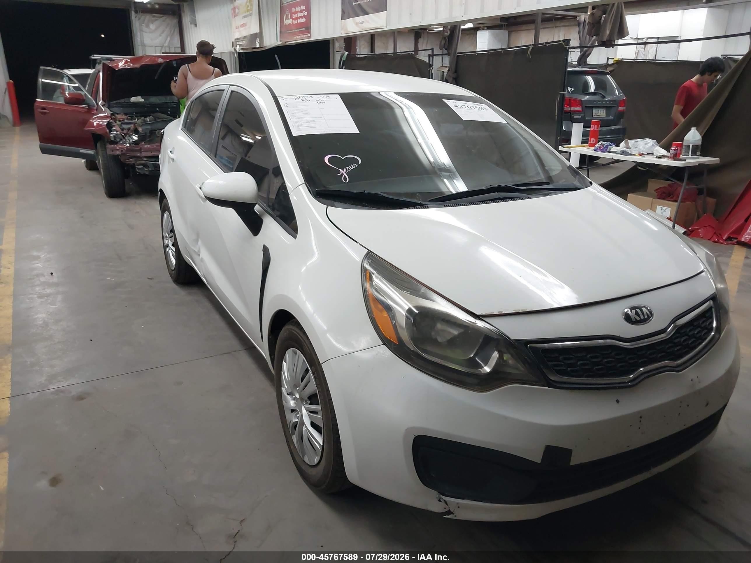 2013 Kia Rio LX, VIN KNADM4A35D6207005 — All over