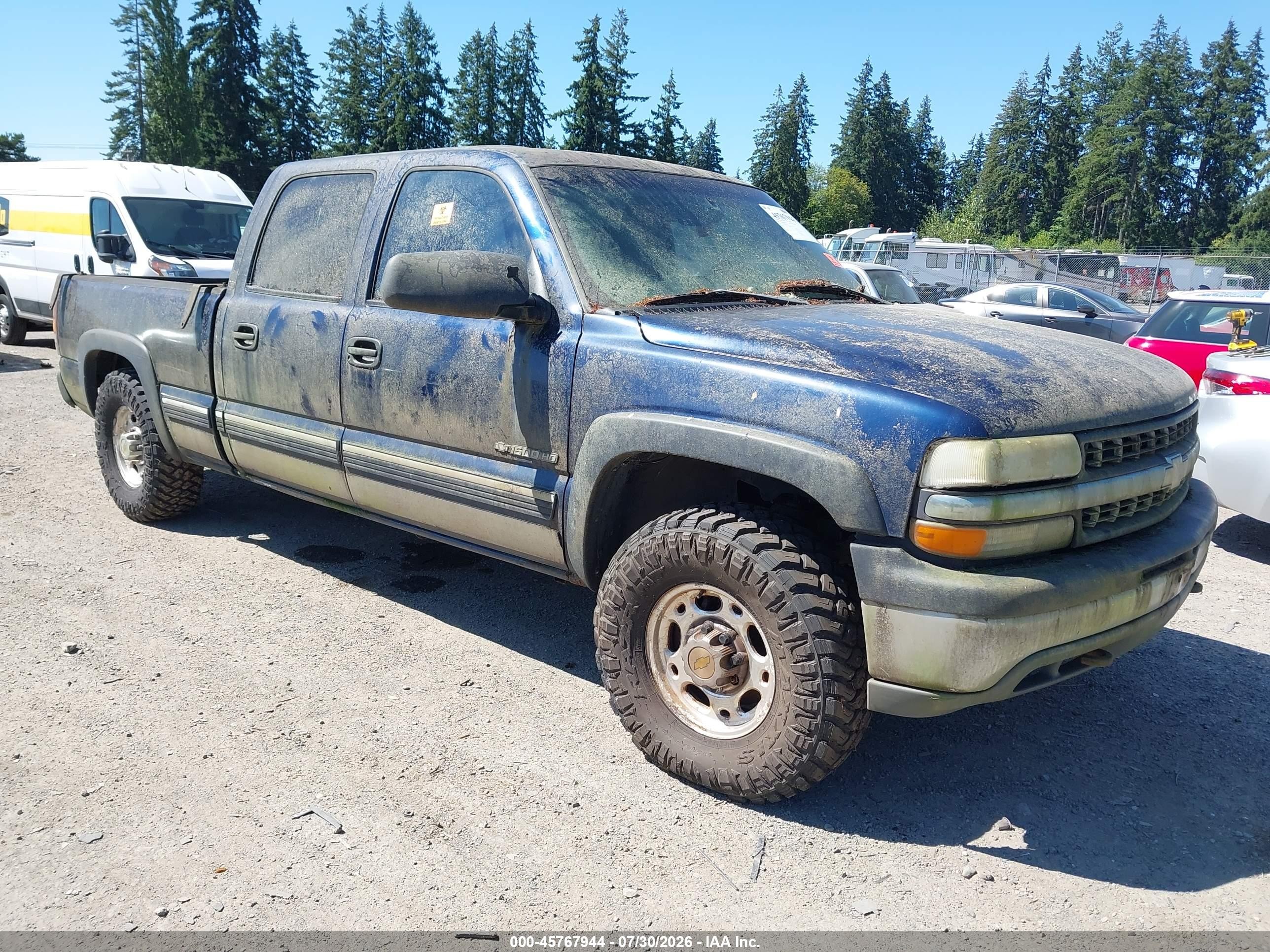 2001 Chevrolet Silverado 1500HD LS, VIN 1GCGK13U81F173633 — Обычный износ