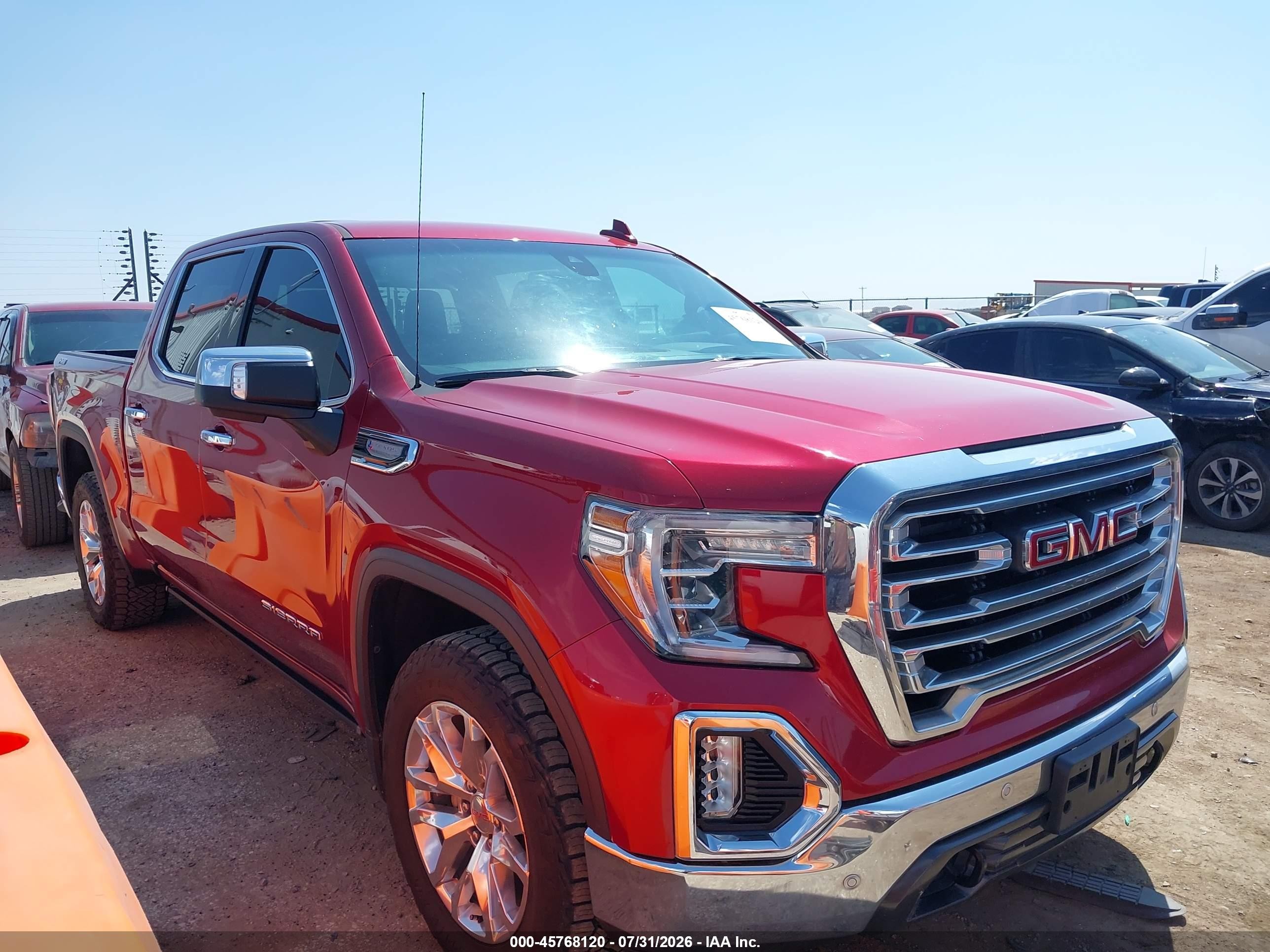 2020 GMC Sierra 1500 SLT, VIN 3GTU9DEDXLG116686 — Theft recovery
