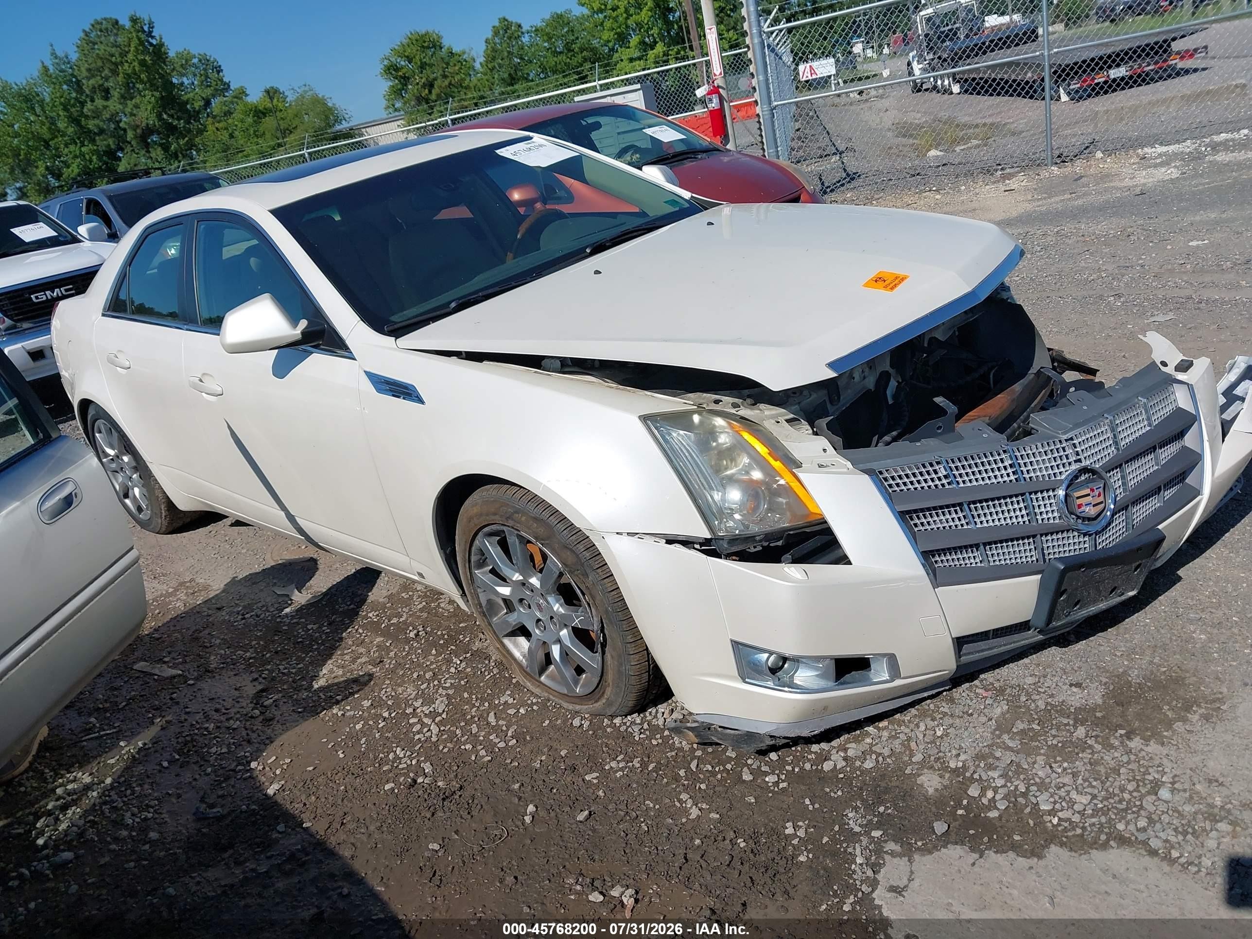 2008 Cadillac CTS RWD, VIN 1G6DV57V580167776 — Front end
