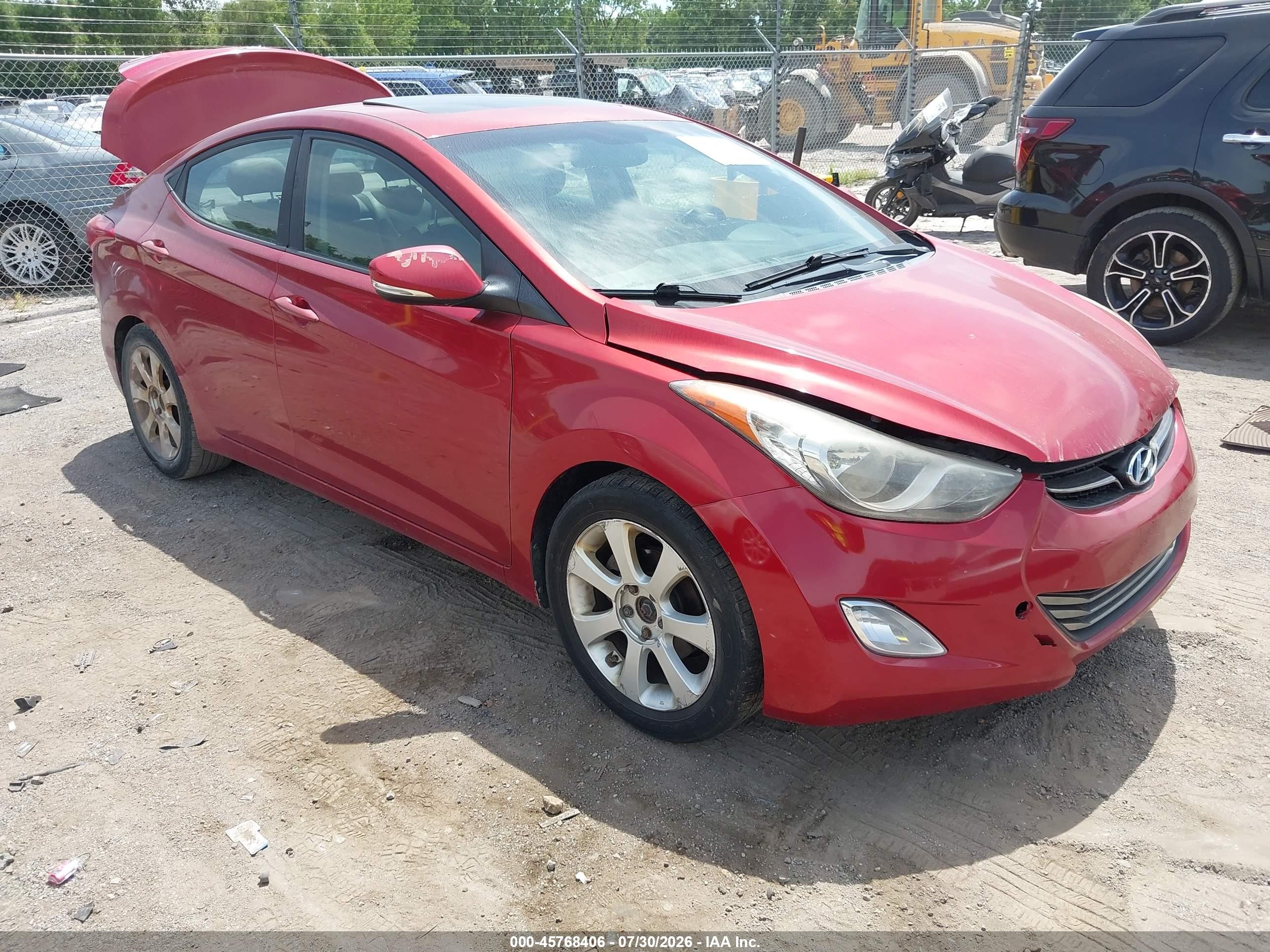 2012 Hyundai Elantra Limited, VIN KMHDH4AE5CU269678 — Normal wear