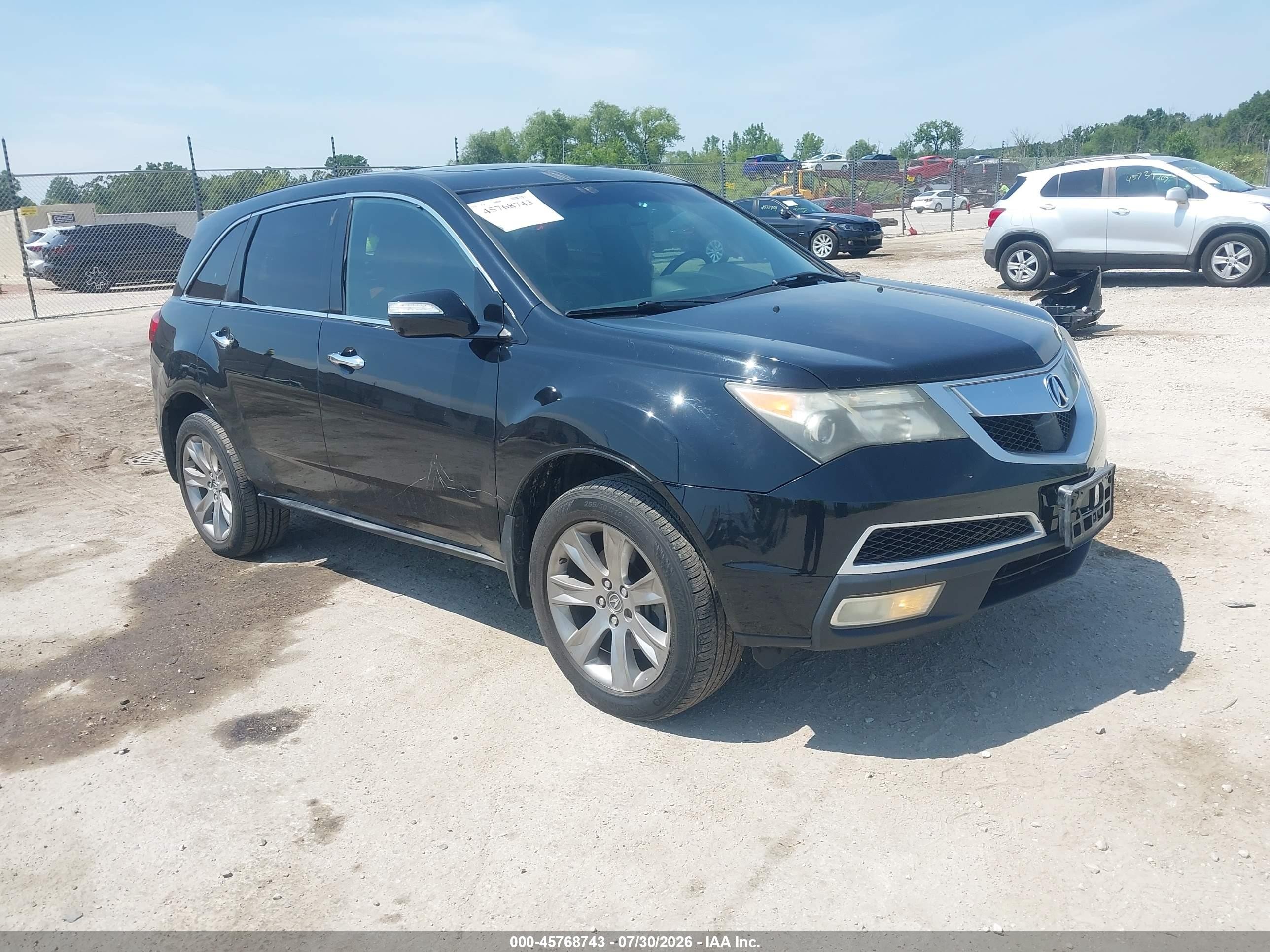 2010 Acura MDX Advance, VIN 2HNYD2H57AH517208 — Rear end