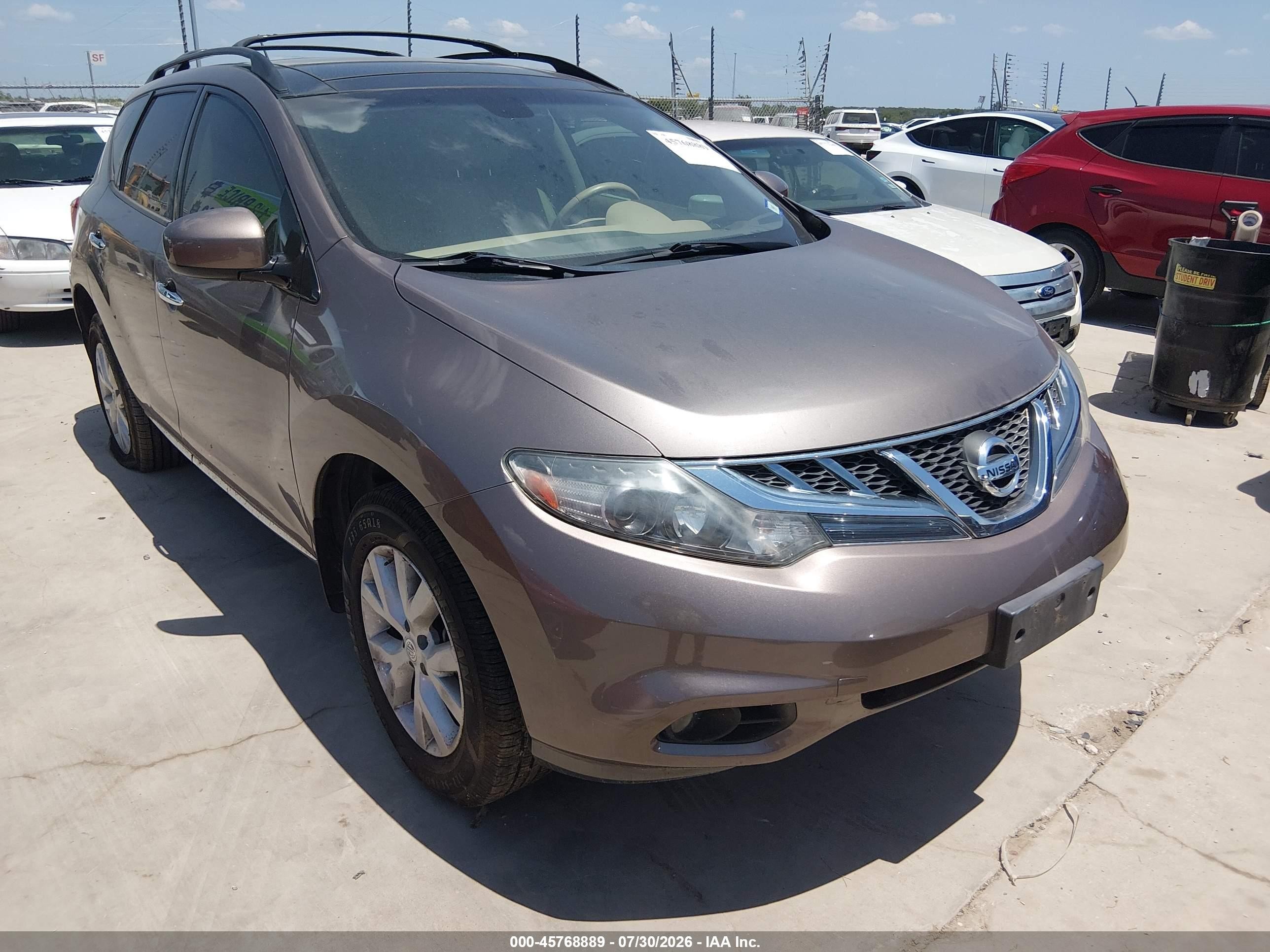 2012 Nissan Murano LE, VIN JN8AZ1MU5CW100257 — Mechanical