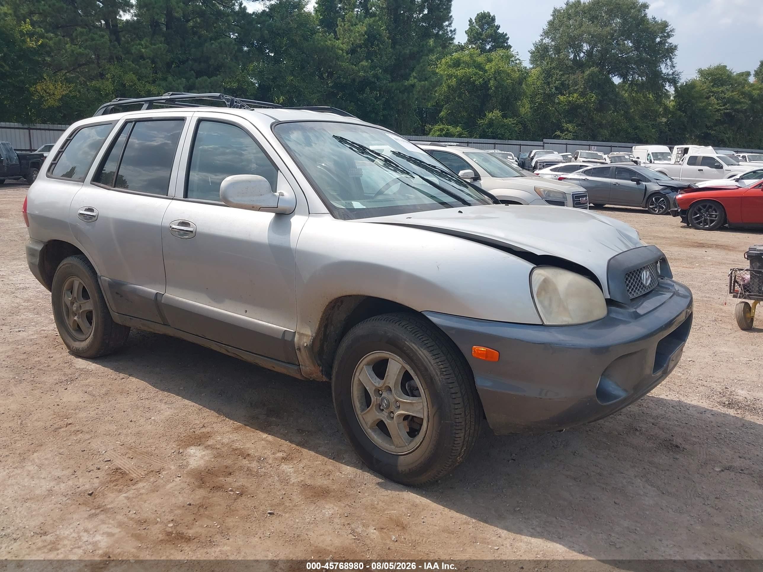 2004 Hyundai Santa Fe GLS, VIN KM8SC13E44U623371 — Front end